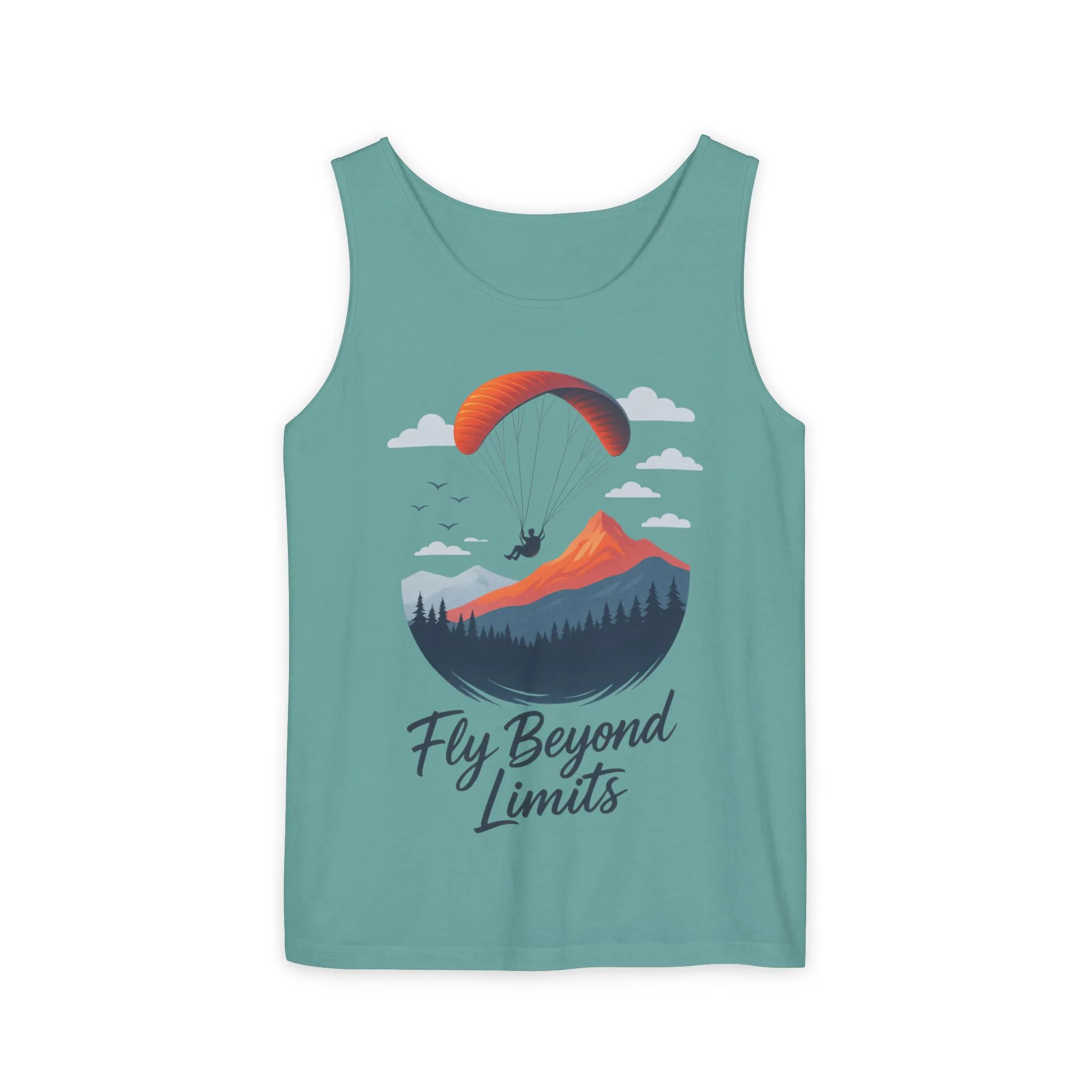 Adventure-Inspiring Fly Beyond Limits Unisex Tank Top, Summer Casual Wear, Outdoor Enthusiast Gift, Travel Apparel, Motivational Gift - Image 16