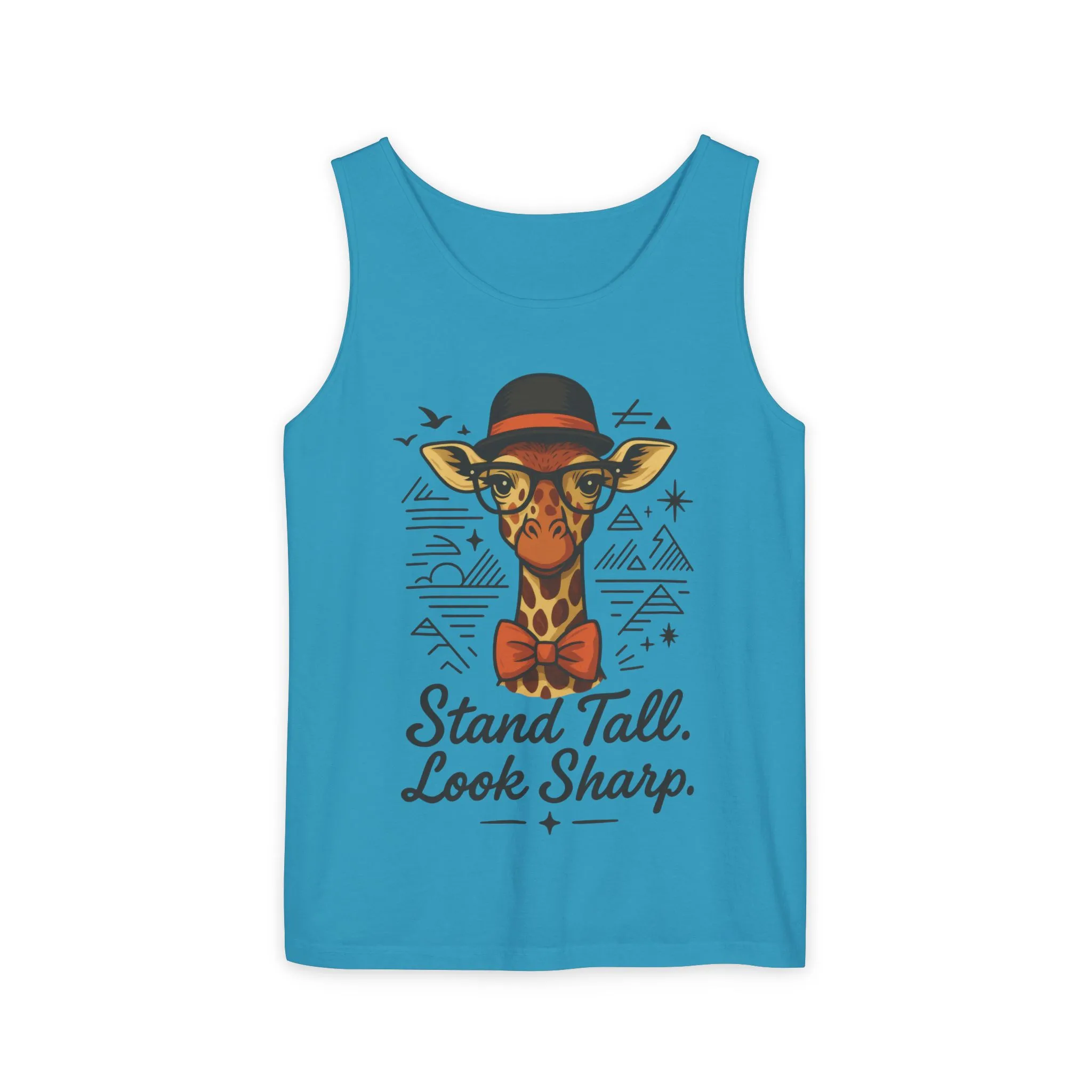 Giraffe Inspirational Tank Top, Stand Tall Look Sharp Shirt, Unisex Summer Apparel, Cute Animal Gift, Zoo Lover's Fashion - Image 13