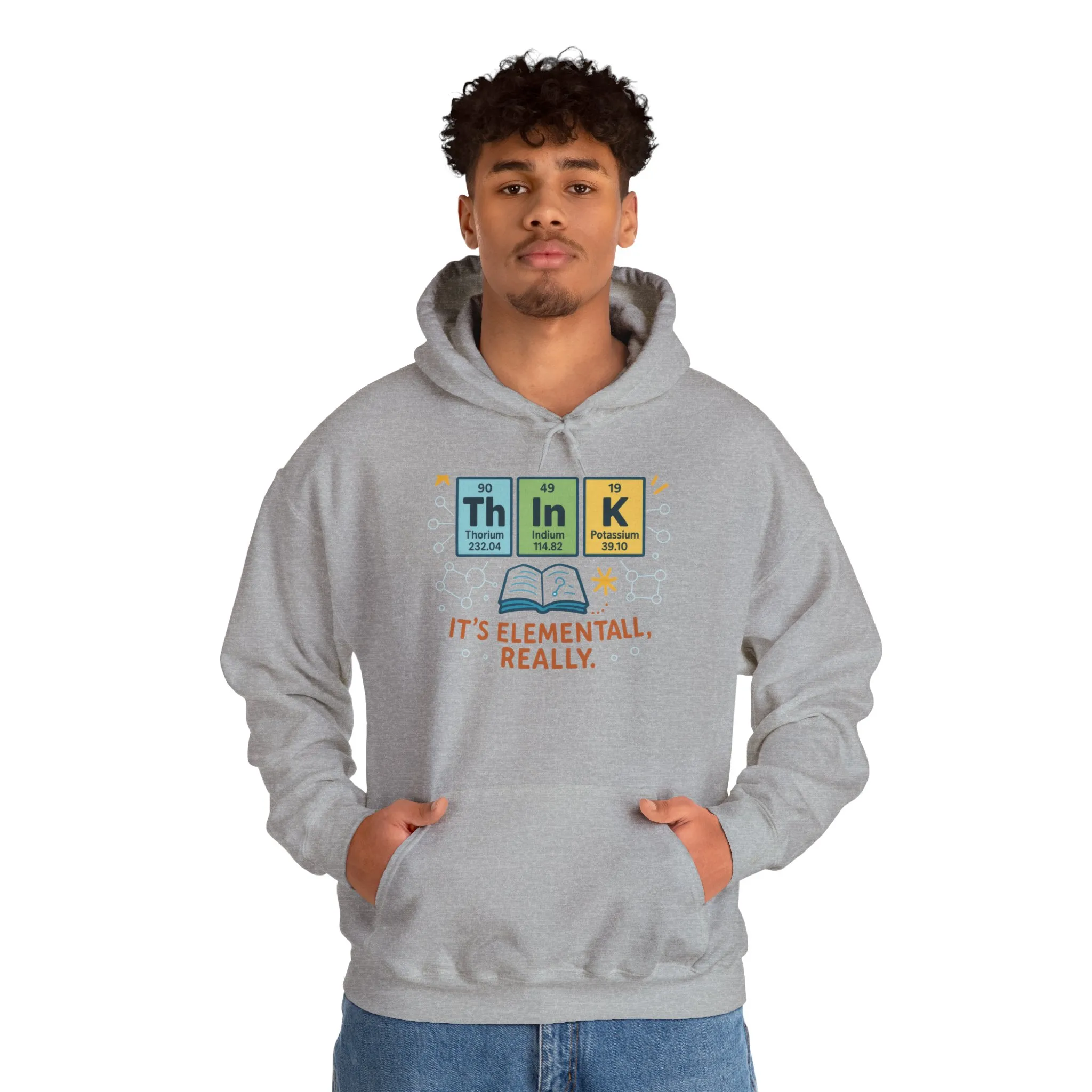 Science Hoodie for Men, Funny Nerd Hoodie, Element of Humor Sweatshirt, Science Lover Gift for Him, Chemistry Lover Gift - Image 44