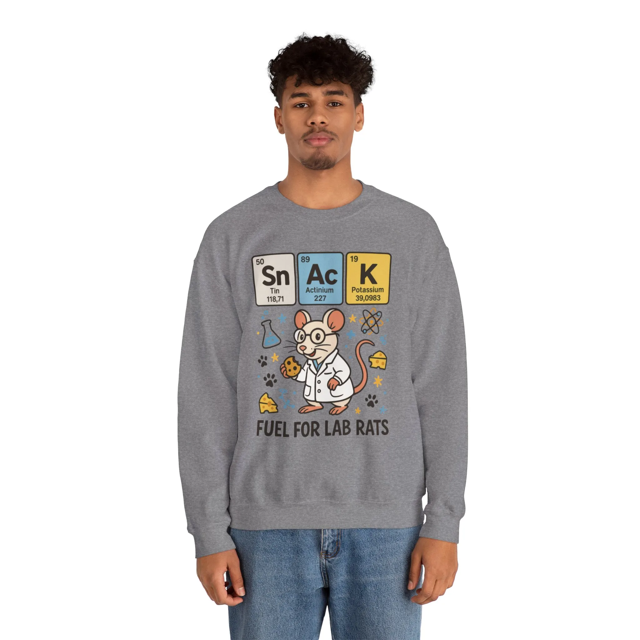 Lab Rat Science Sweatshirt, Science Crewneck, Funny Gift for Teachers, Chemistry Sweatshirt, Cute Lab Rat Design, Perfect for Birthdays - Image 13