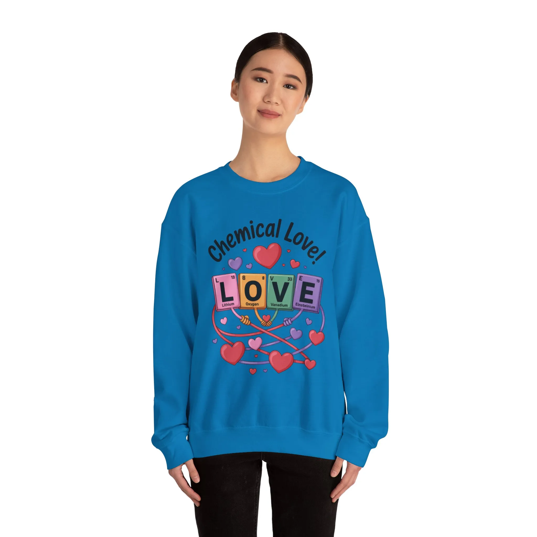 Chemical Love Women's Sweatshirt, Womens Crewneck, Cute Sweatshirt Gift, Valentines Day Pullover, Science Lovers Apparel, Relationship Humor - Image 32