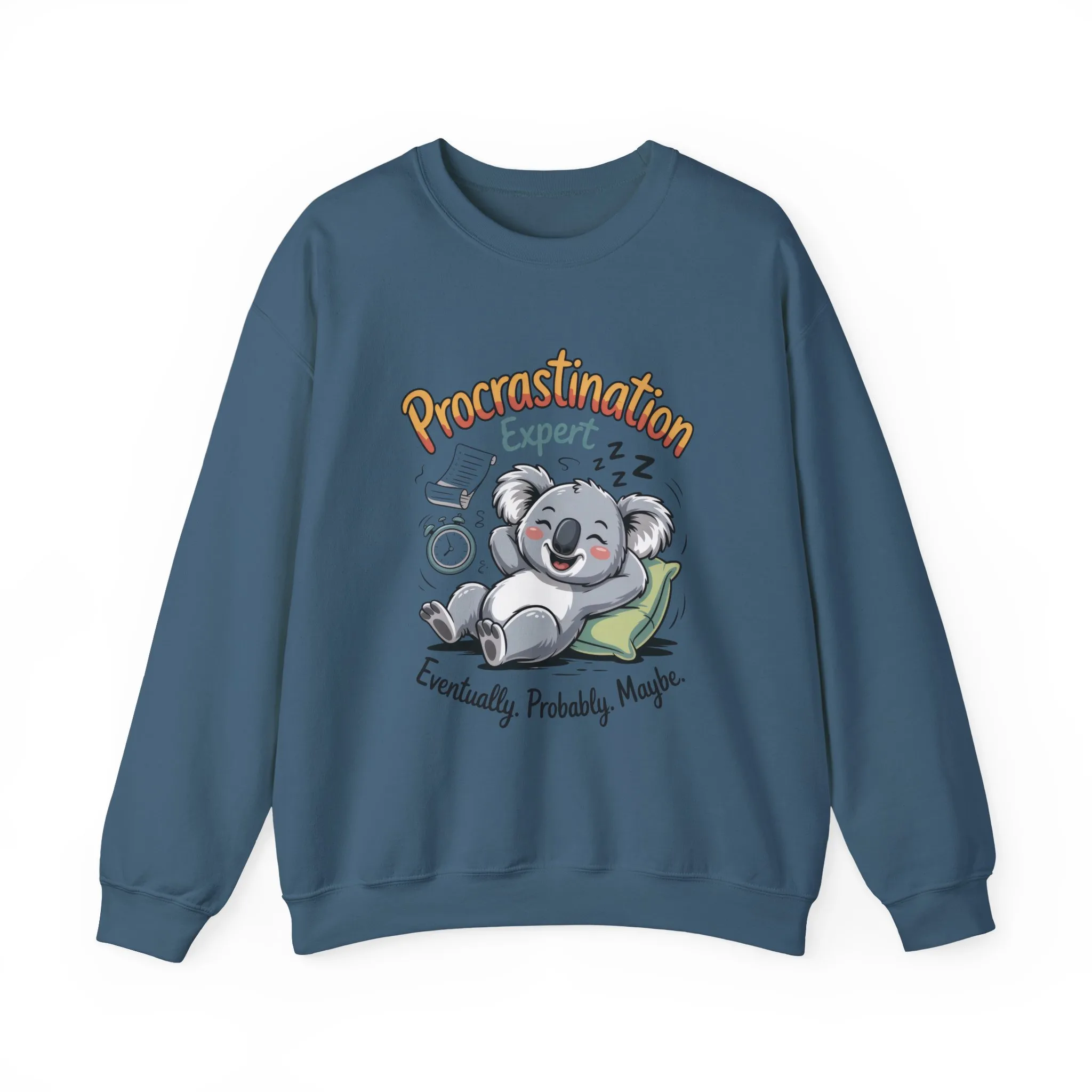 Procrastination Expert Sweatshirt, Funny Crewneck, Cozy Gift for Students, Lazy Day Apparel, Womens Sweatshirt for Relaxation - Image 16