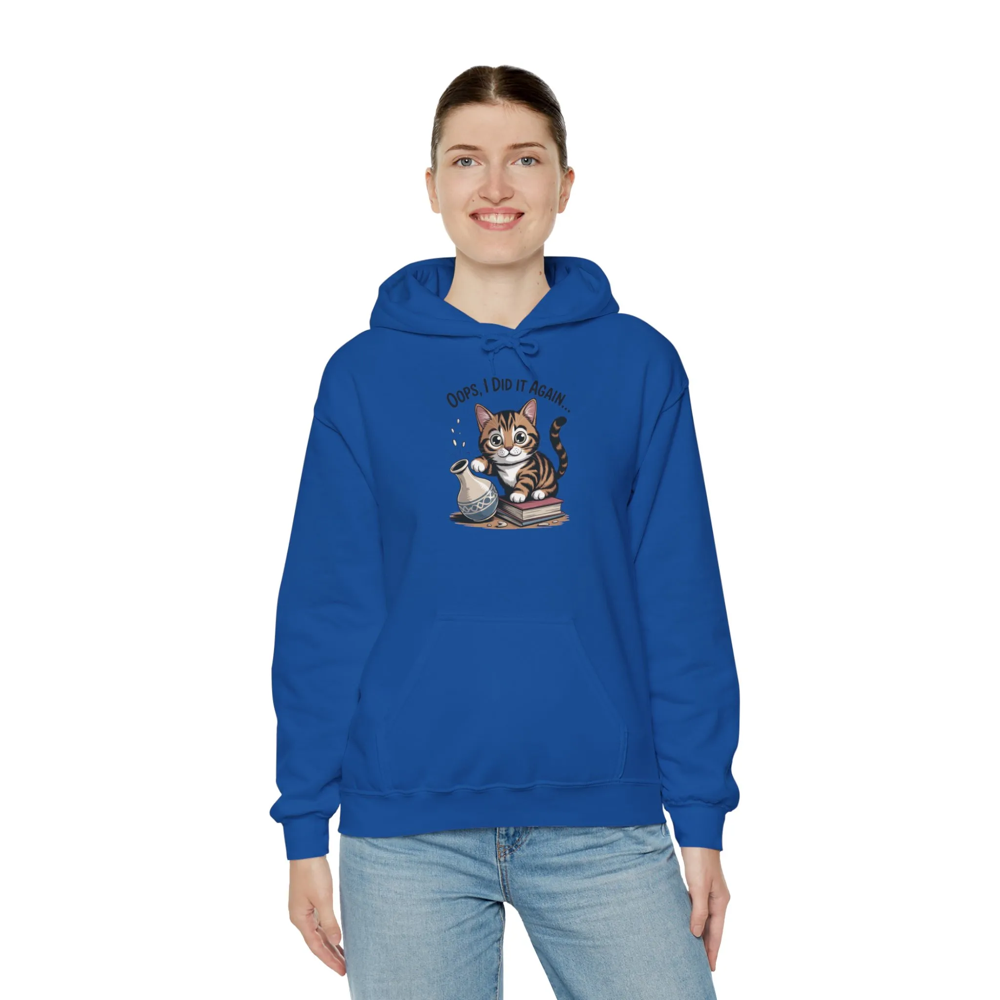 Cat Lover's Hoodie: Oops, I Did It Again, Funny Sweatshirt, Gifts for Animal Lovers, Cozy Hooded Sweatshirt, Pet Owner Apparel, Cute [...] - Image 24