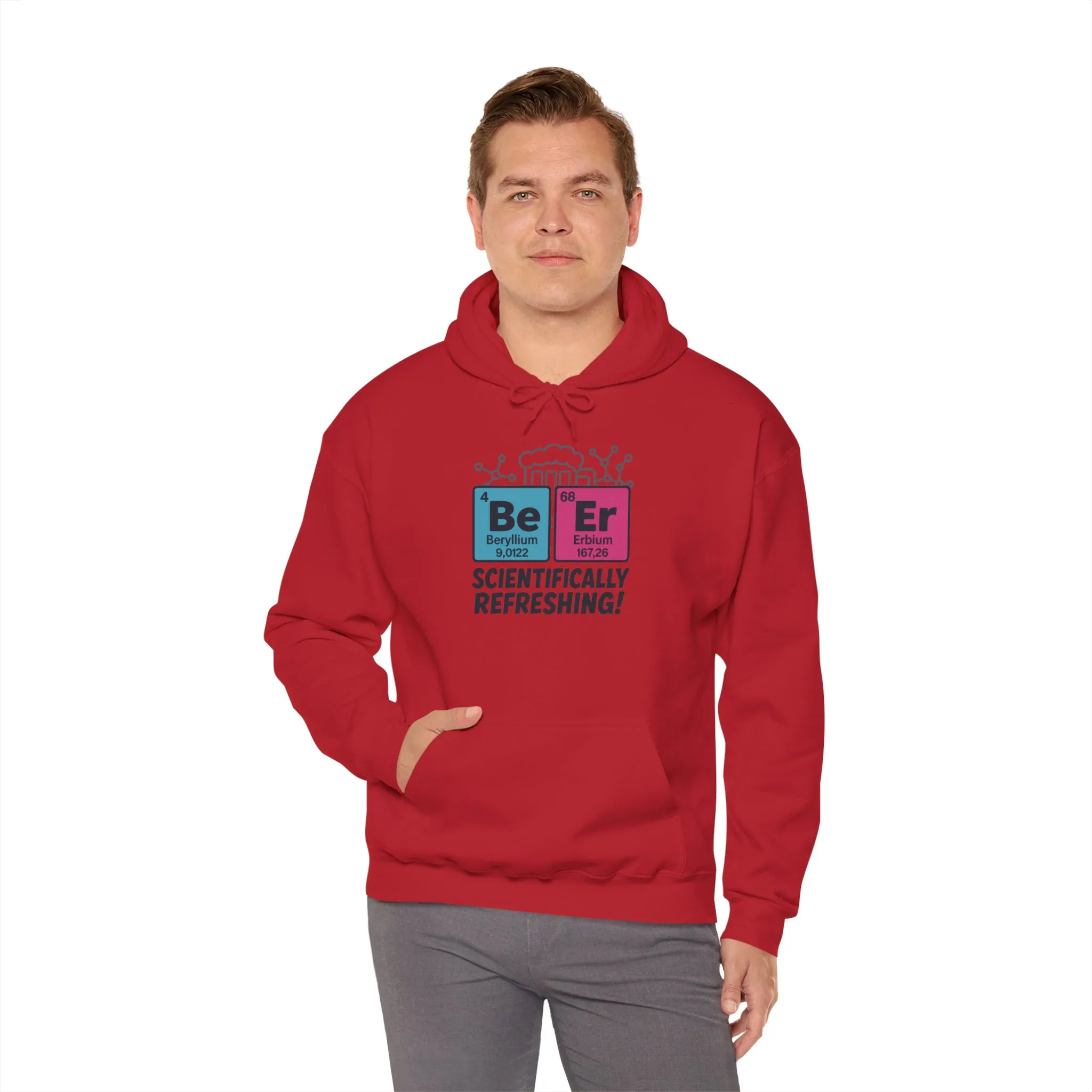 Scientifically Refreshing Beer Mens Hoodie, Gift for Beer Lovers, Science-Inspired Apparel, Perfect for Parties and Gatherings - Image 48