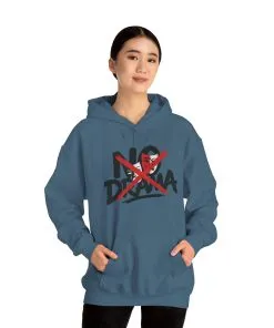 No Drama Womens Hooded Sweatshirt, Cozy Hoodie, Casual Gift, Relaxed Style, Everyday Wear, Funny Sweatshirt