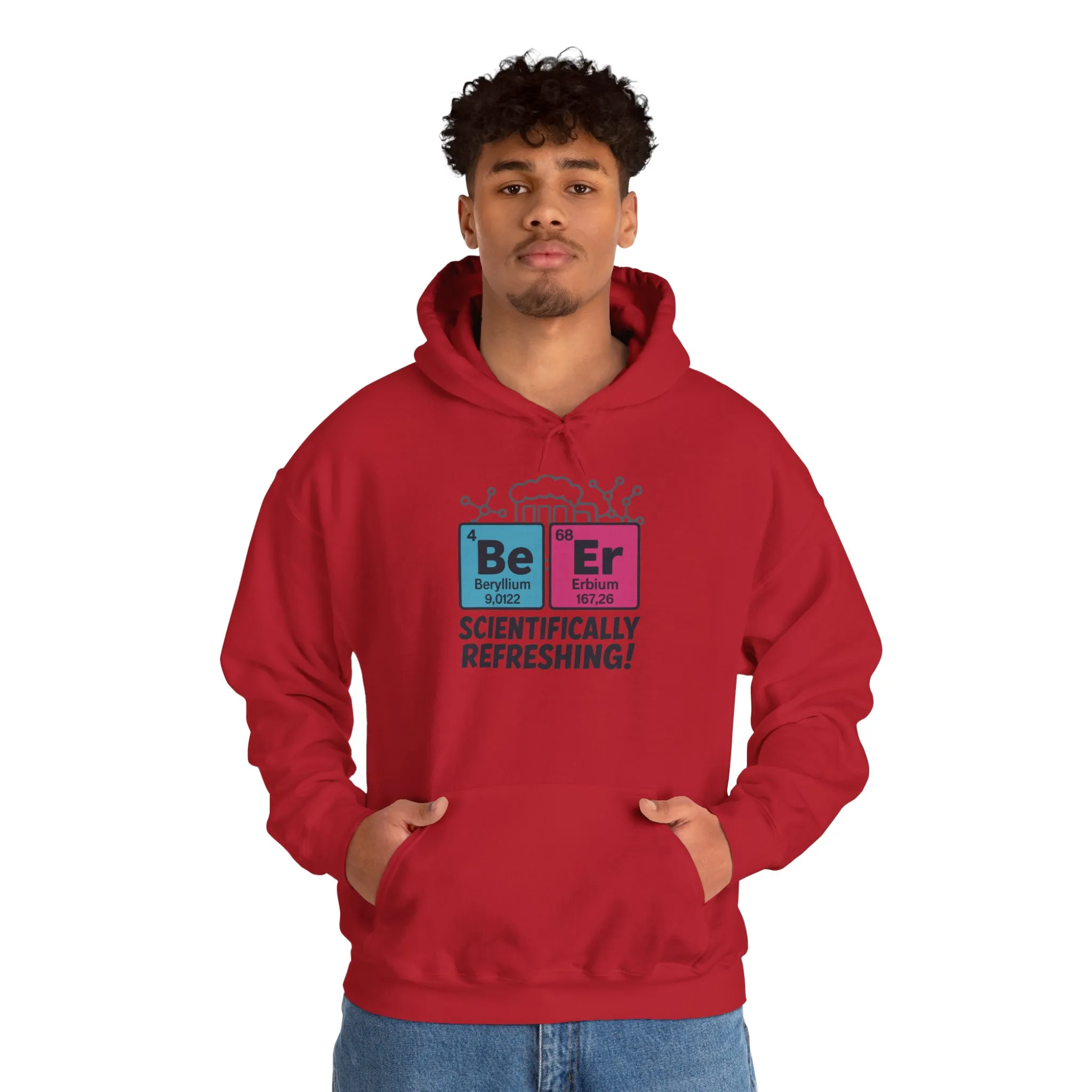 Scientifically Refreshing Beer Mens Hoodie, Gift for Beer Lovers, Science-Inspired Apparel, Perfect for Parties and Gatherings - Image 47