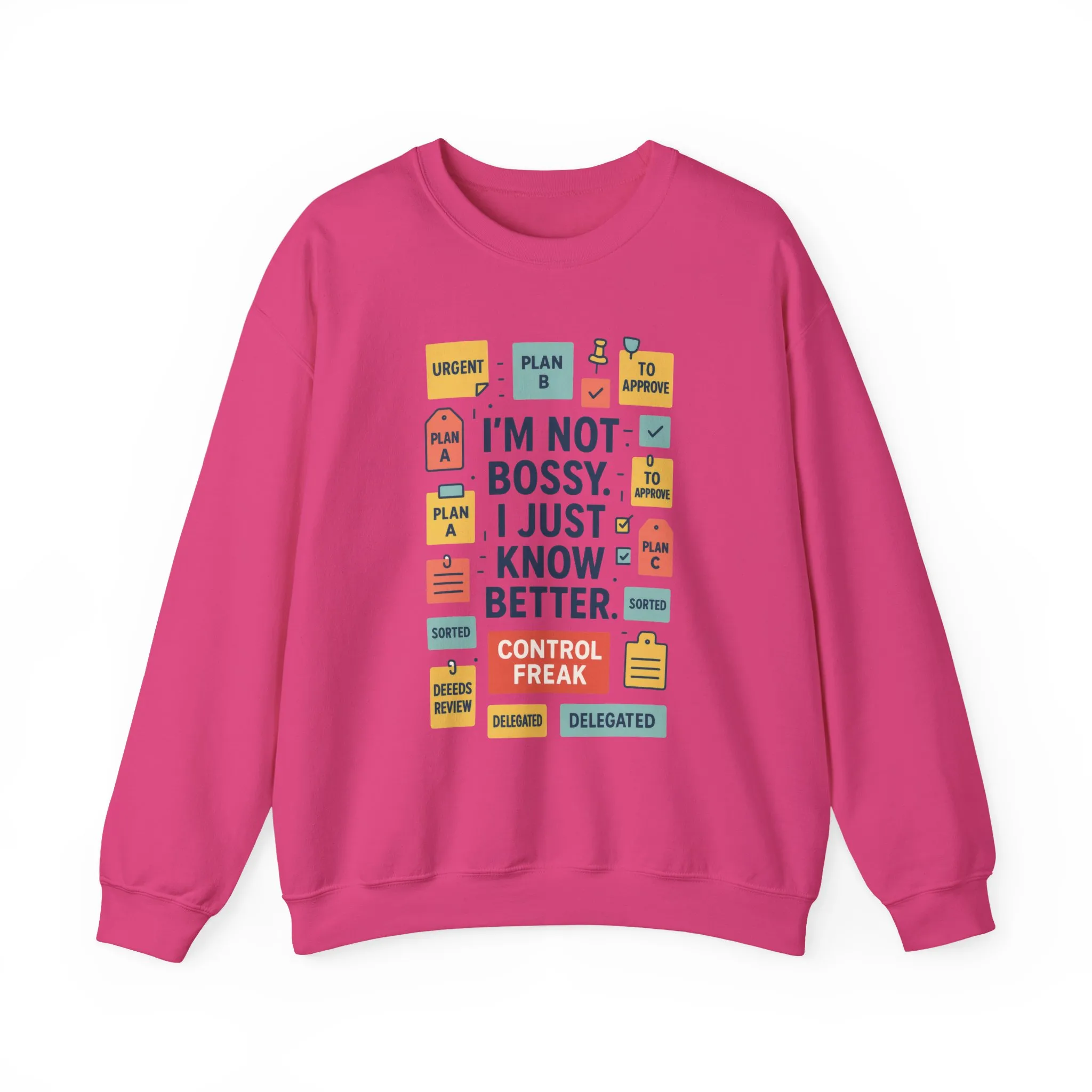 Funny Womens Control Freak Sweatshirt, Bold Sarcastic Quote Pullover, Ideal Gift for Bossy Friends, Funny Womens Sweatshirt - Image 25