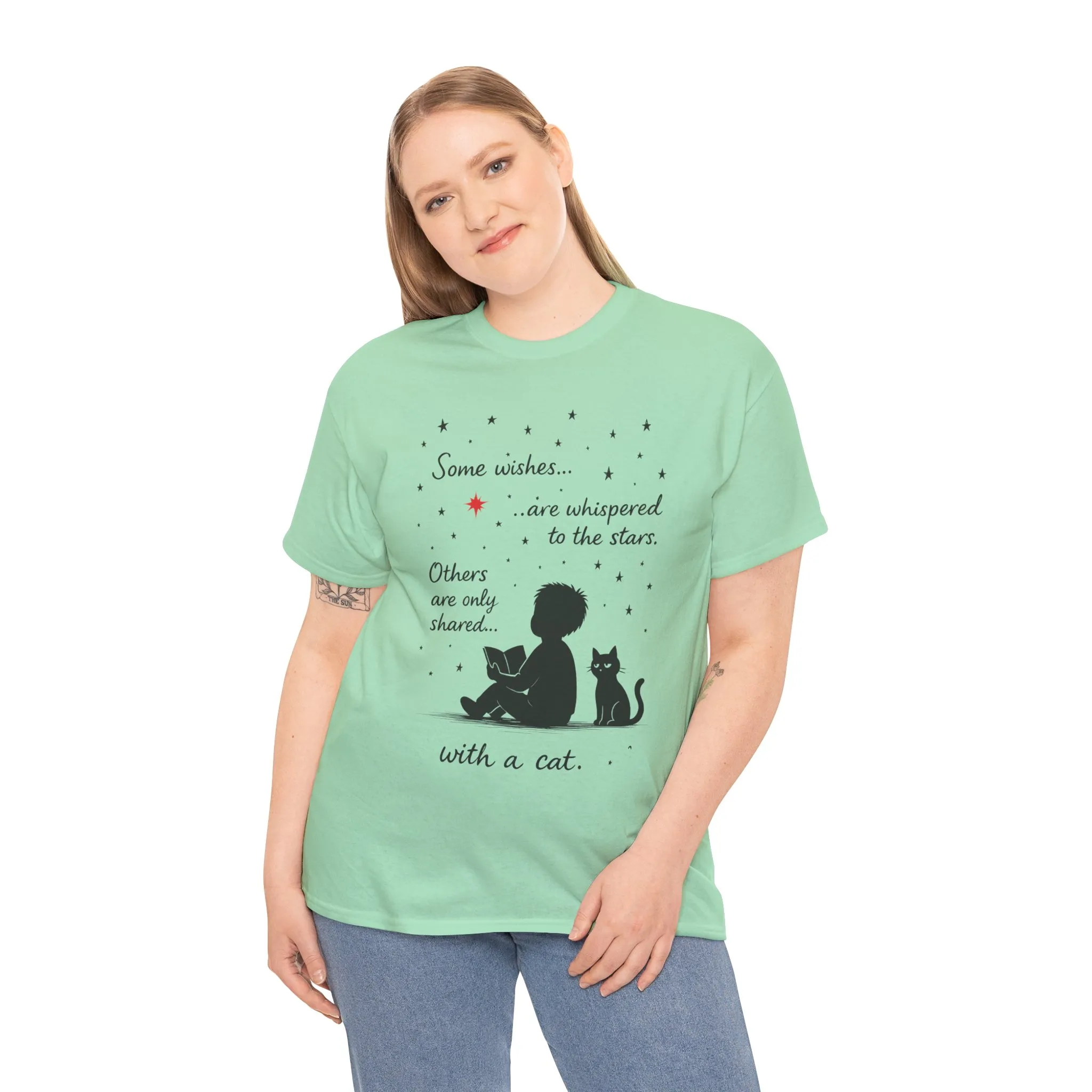 Whimsical Cat Lover Womens Tee, Cozy Cotton T-Shirt, Perfect Gift for Cat Lovers, Pet Owner Gift, Birthday or Cat Appreciation Day - Image 15