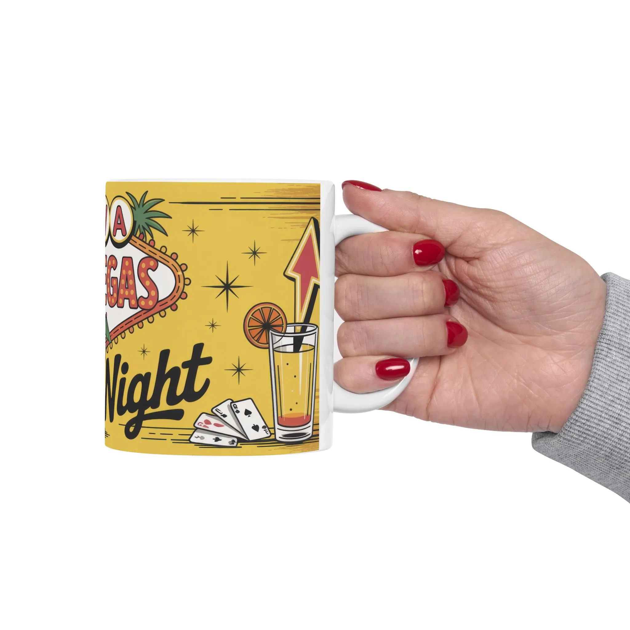 Viva Las Vegas Mug, Retro Coffee Cup, Vegas Gift for Casino Lovers & Travel Enthusiasts, Casino Theme Ceramic Mug - Image 6