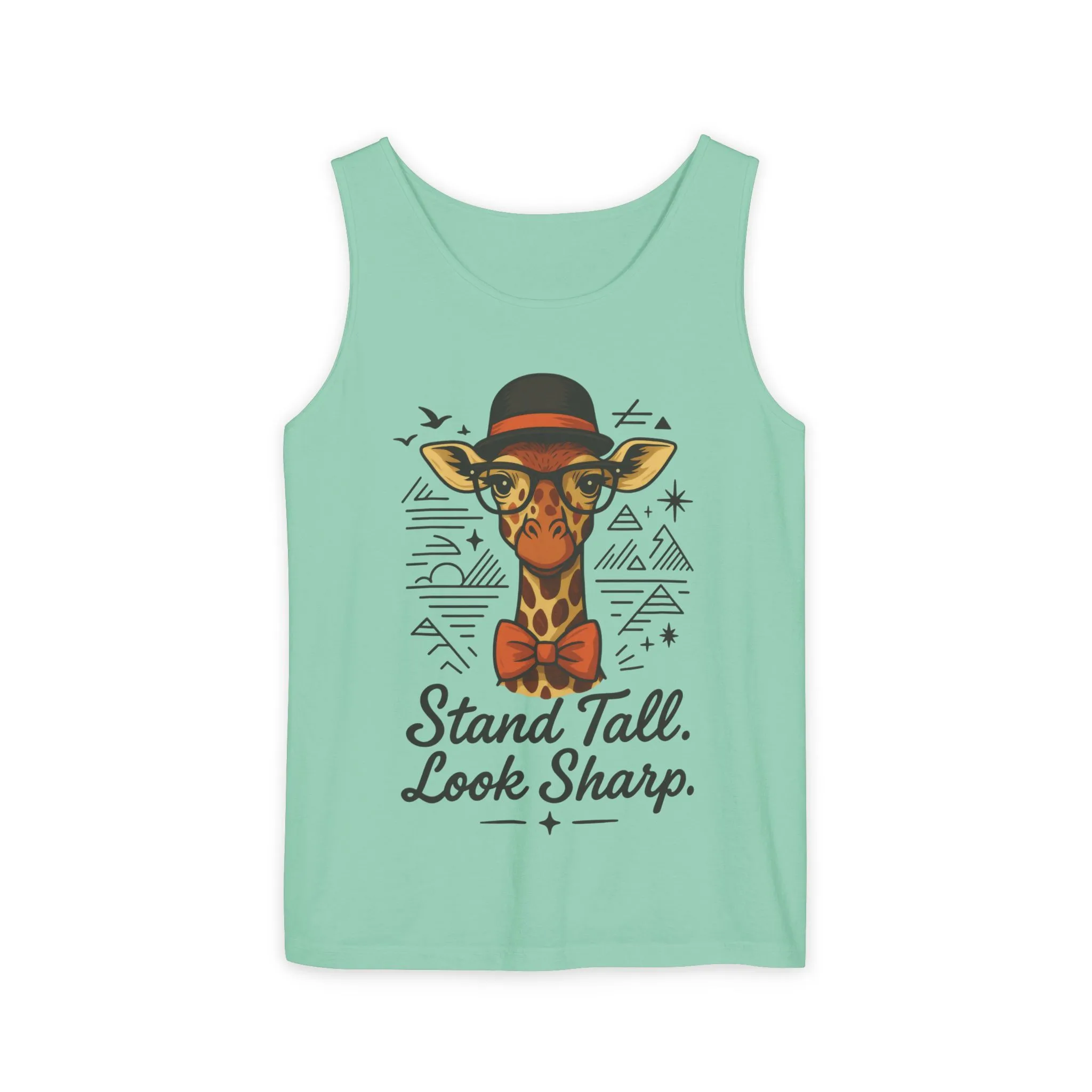Giraffe Inspirational Tank Top, Stand Tall Look Sharp Shirt, Unisex Summer Apparel, Cute Animal Gift, Zoo Lover's Fashion - Image 33