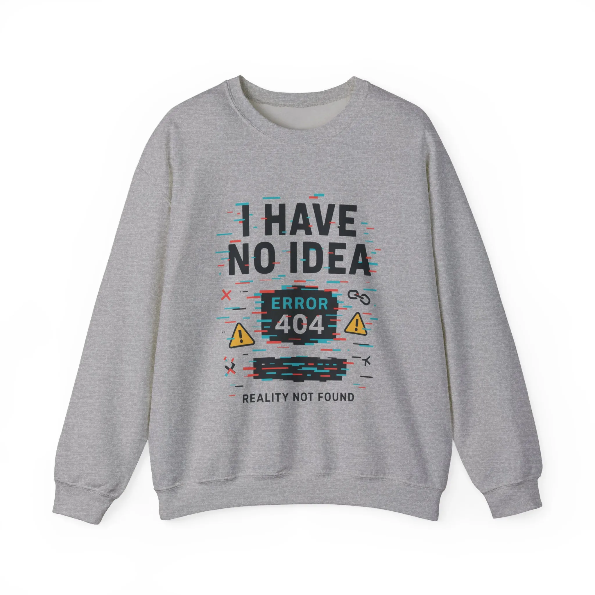 Error 404 Humor Crewneck Sweatshirt, Comfy Unisex Oversized Sweater, Fun Casual Wear, Tech Lover Gift, Everyday Loungewear - Image 12