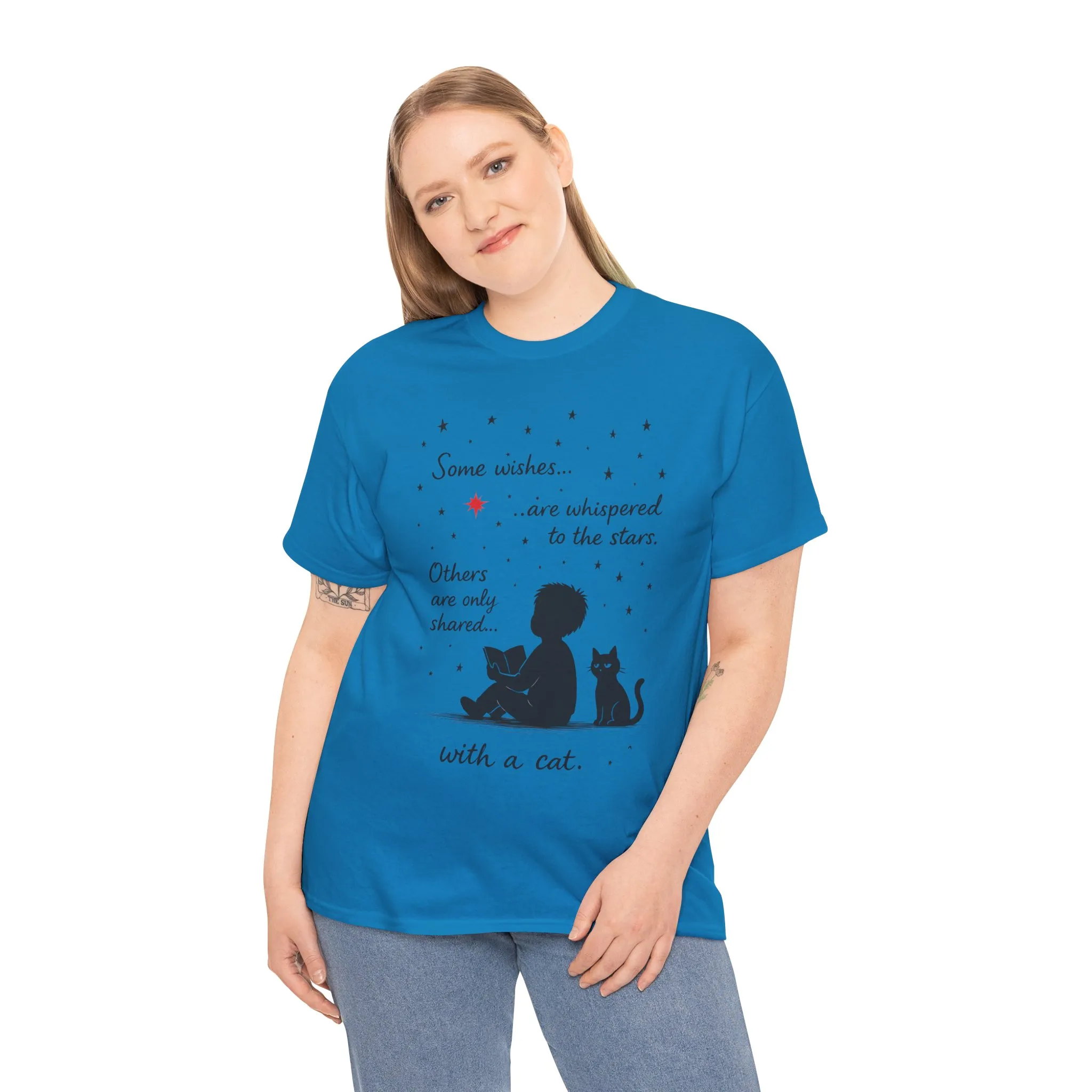 Whimsical Cat Lover Womens Tee, Cozy Cotton T-Shirt, Perfect Gift for Cat Lovers, Pet Owner Gift, Birthday or Cat Appreciation Day - Image 24