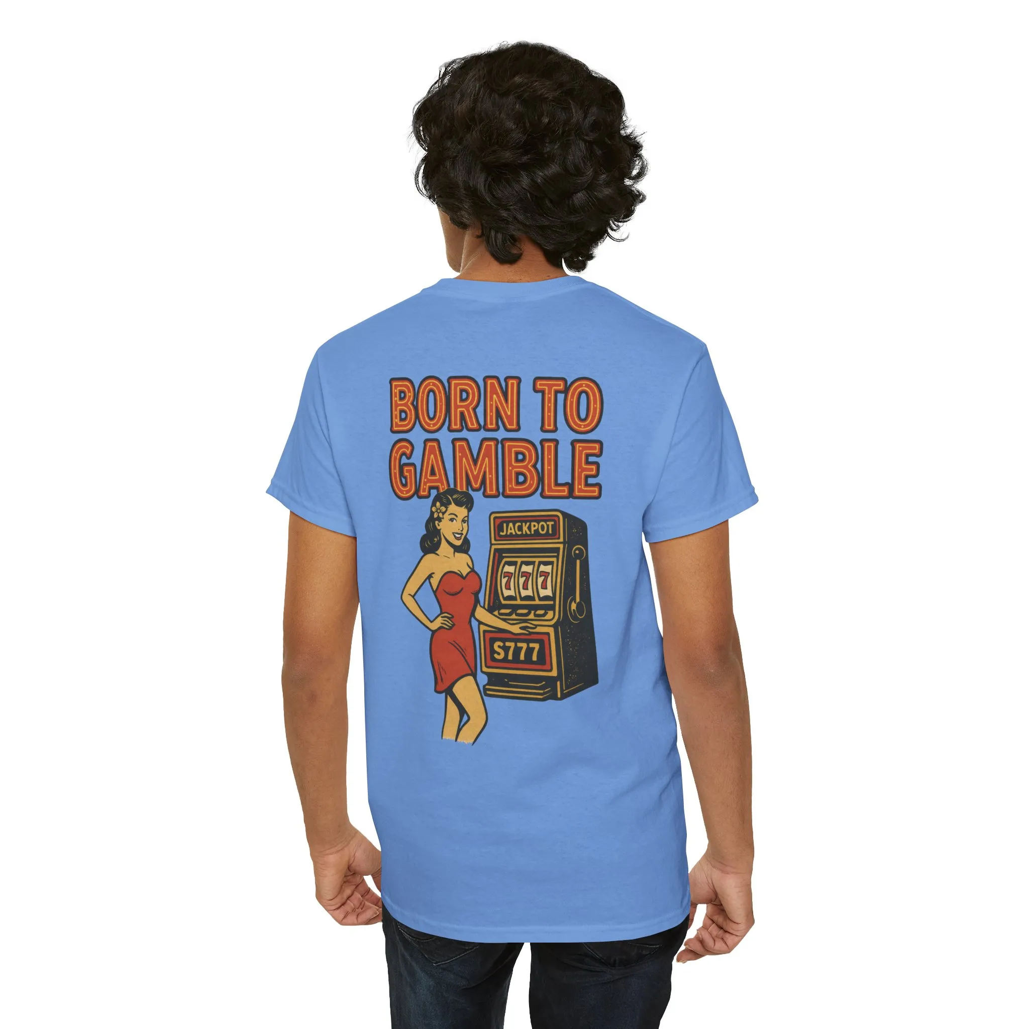 Lucky Hand Unisex Heavy Cotton Tee, Casino T-Shirt, Gambler Gift, Gambling Humor Tee, Playful Gaming Apparel, Lucky Shirt, Slot Machine Tee - Image 42