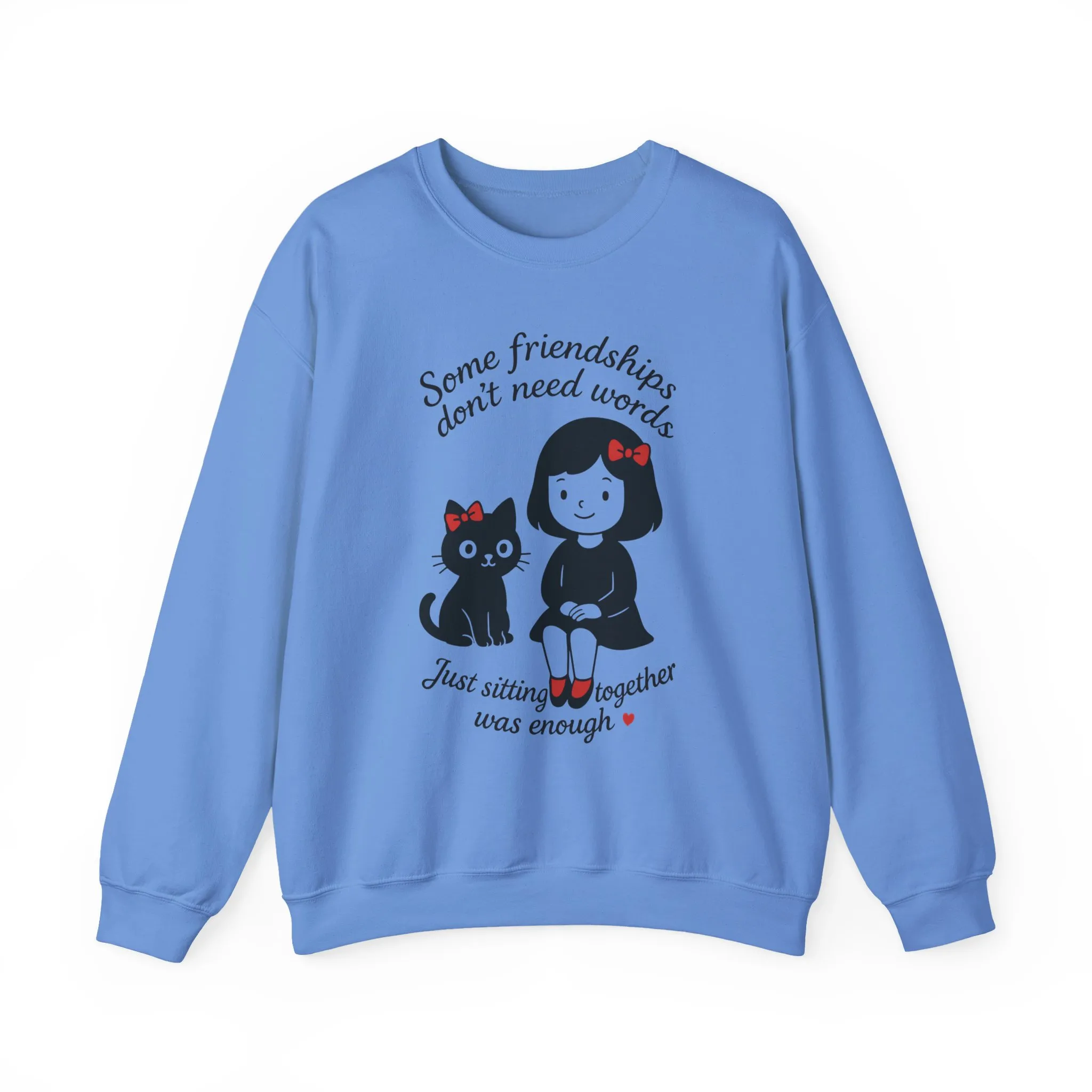 Friendship Womens Sweatshirt - Cozy Womens Crewneck with Cute Cat Design, Perfect Gift for Cat Lovers, Friendship Day, Casual Wear - Image 19