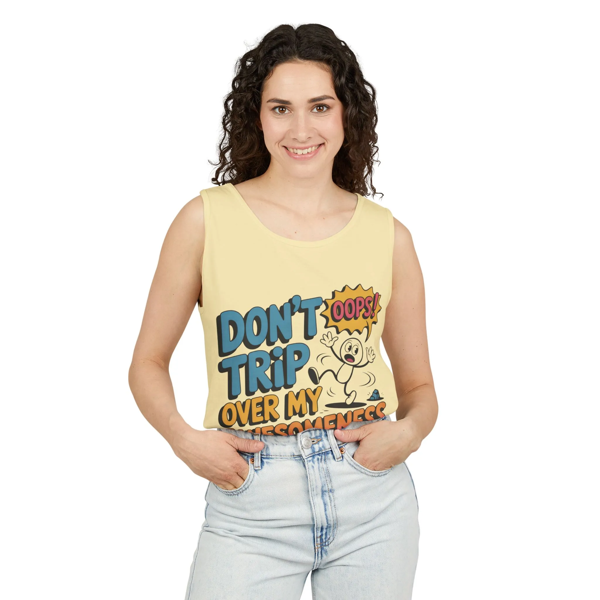 Funny Graphic Tank Top, Don't Trip Over My Awesomeness Tank, Womens Cotton Tank for Casual Wear, Gift for Friends, Birthday Gift, Humor Tee - Image 41