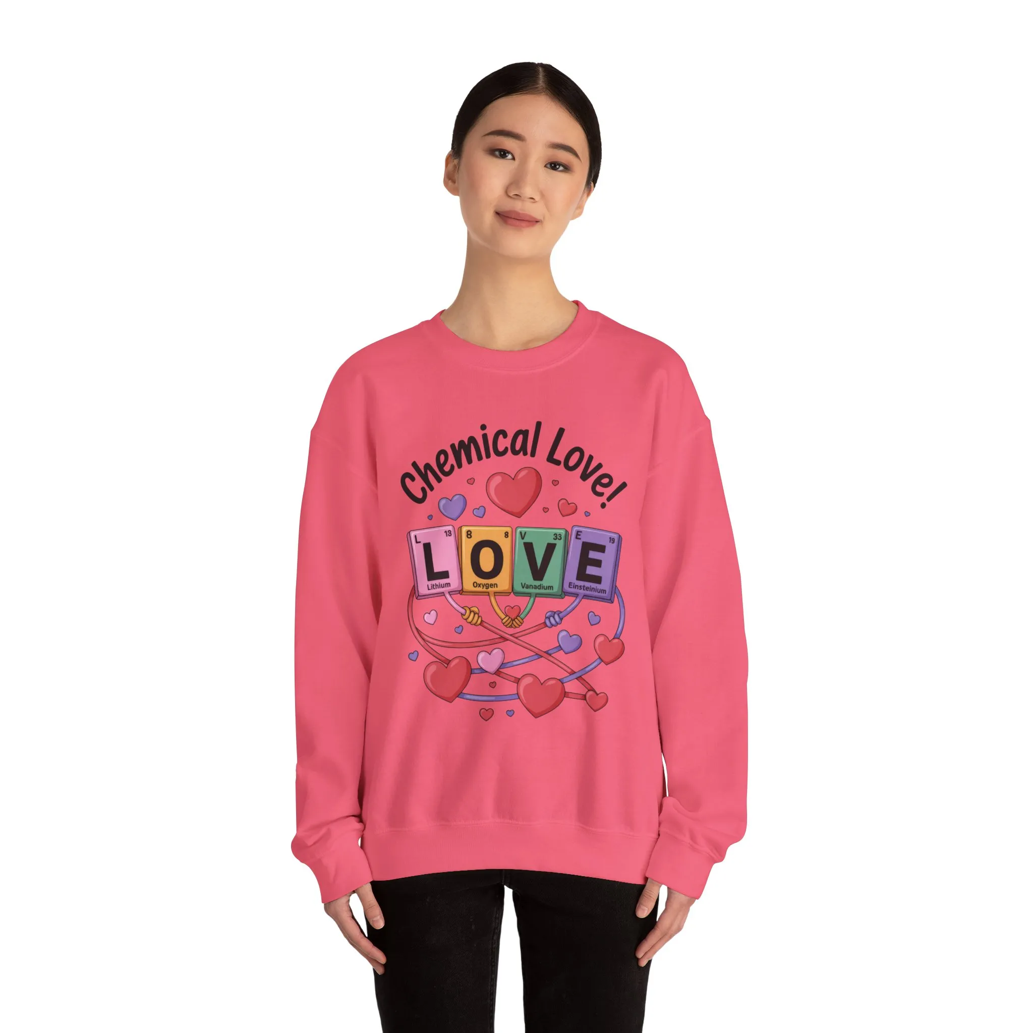 Chemical Love Women's Sweatshirt, Womens Crewneck, Cute Sweatshirt Gift, Valentines Day Pullover, Science Lovers Apparel, Relationship Humor - Image 35
