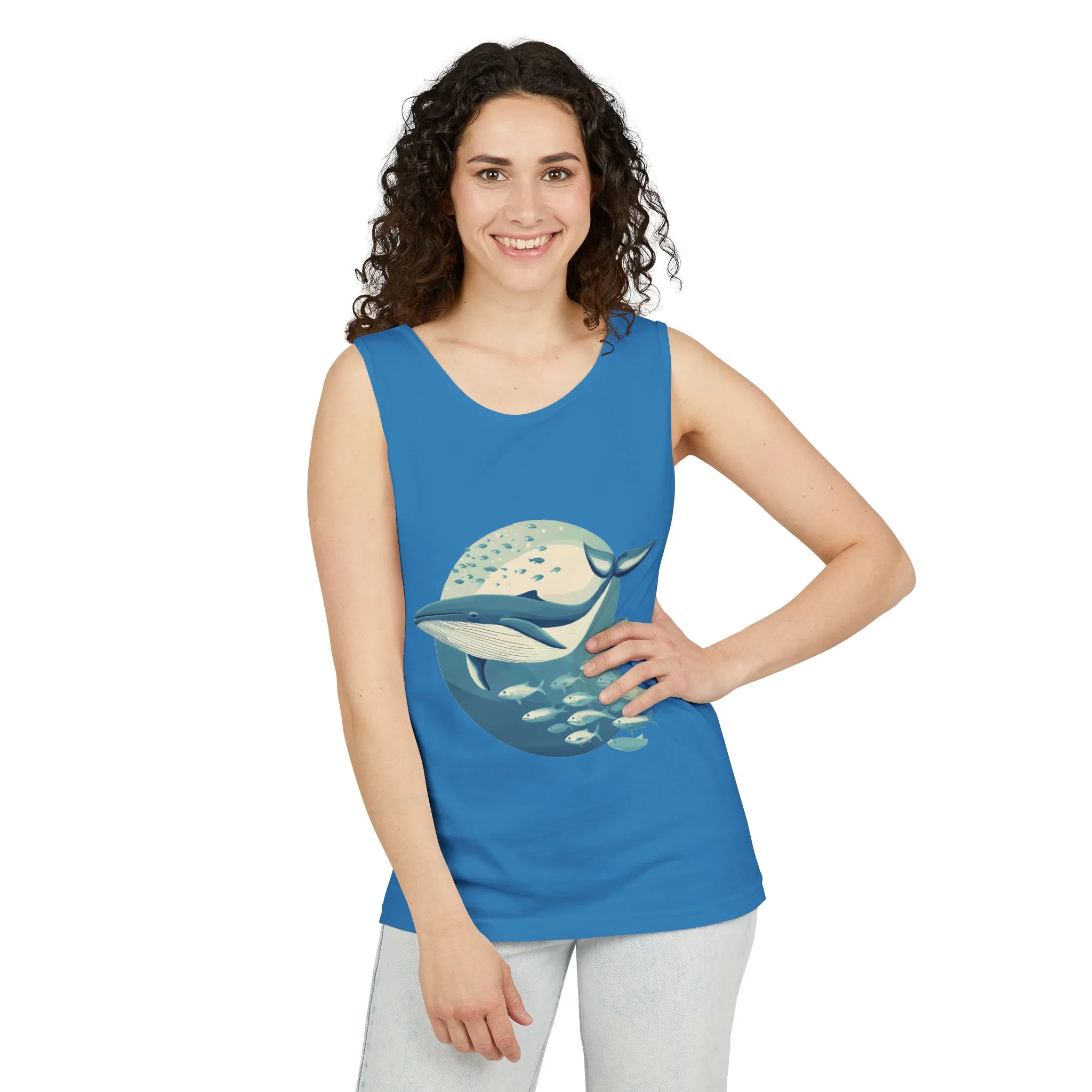 Ocean-Inspired Unisex Tank Top, Whale Design Shirt, Summer Casual Wear, Beach Vibes Gift, Eco-Friendly Fashion - Image 26