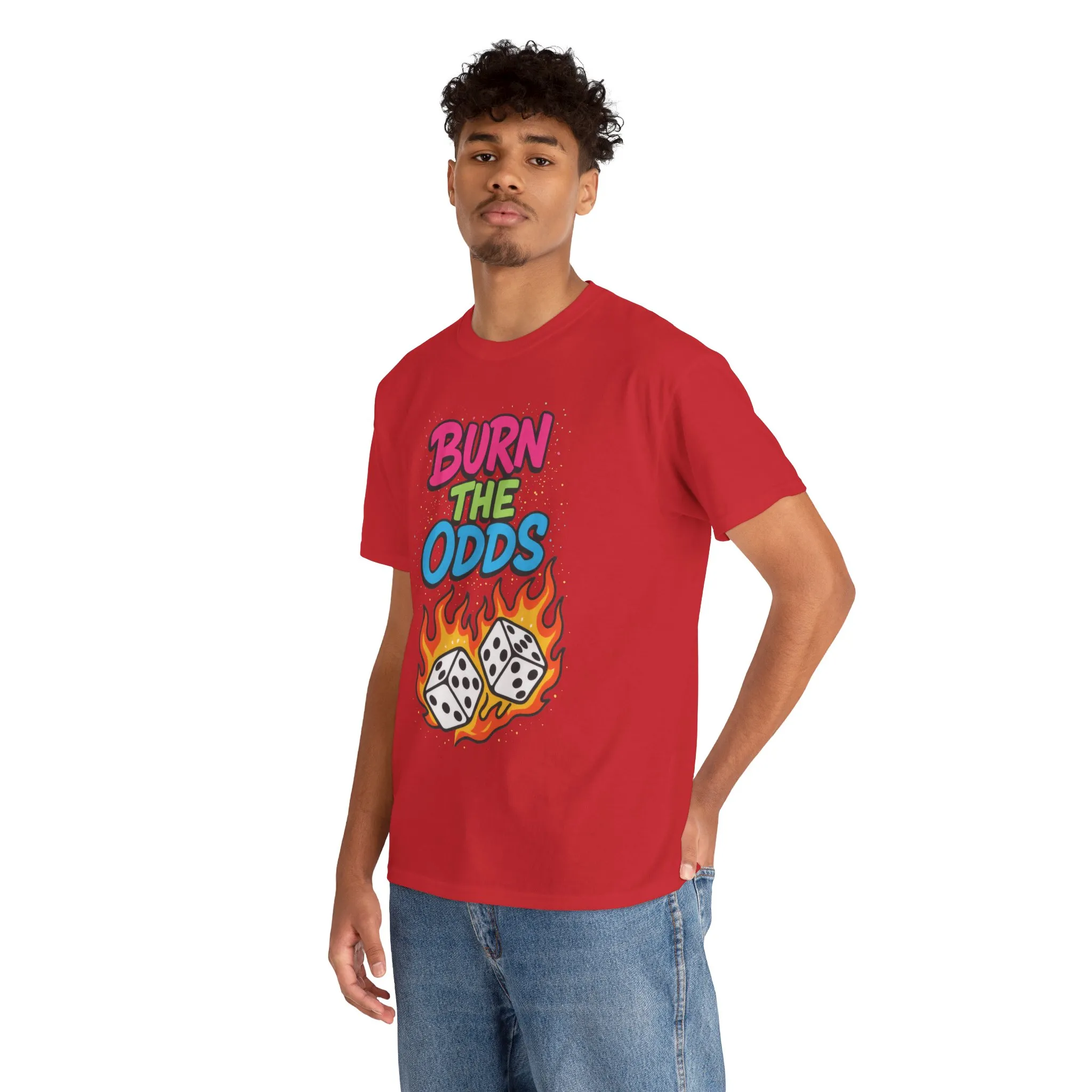 Burn the Odds Graphic Tee | Cool Casual Wear, Gaming Shirt, Unisex Cotton Tee, Dice Design T-Shirt, Gift for Gamers - Image 31