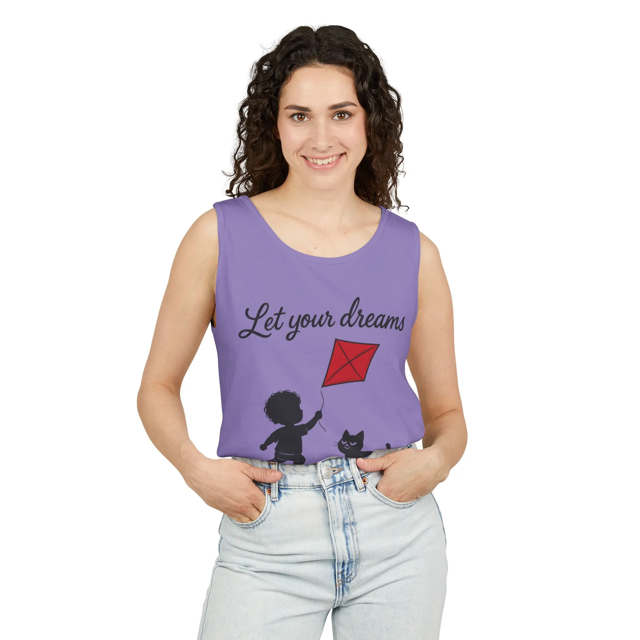 Dream-Catching Tank Top - Lightweight, Womens, Inspirational Graphic Tee, Summer Wear, Perfect Gift for Kids & Families - Image 23
