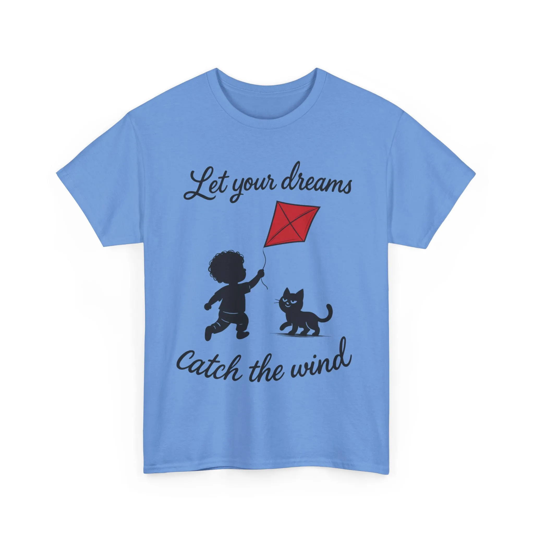 Cute Kid and Cat Design T-Shirt, Playful Gift for Cat Lovers, Summer Style, Cat Lover T-Shirt, Gift for Cat Owners, Women's Cotton T-Shirt - Image 19