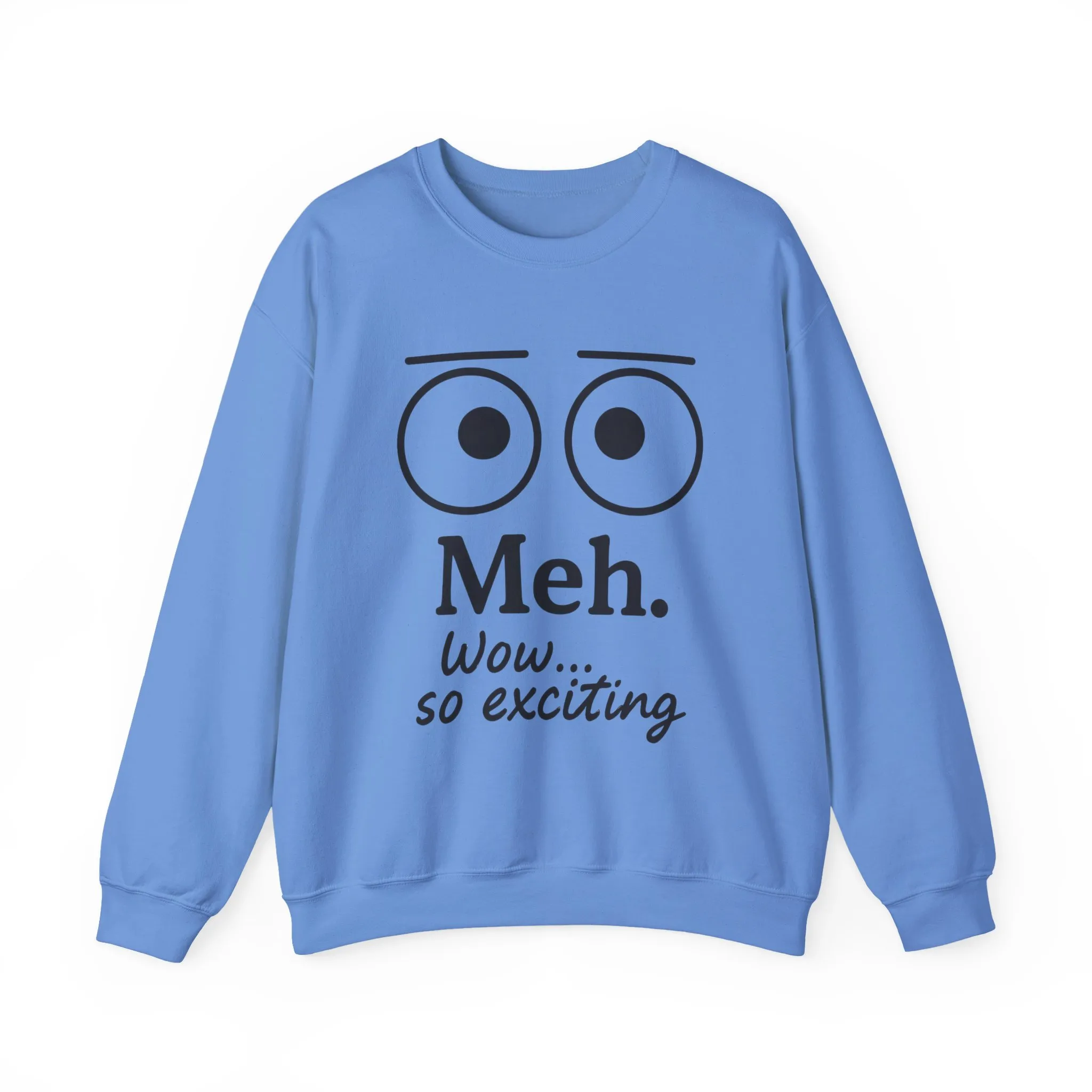 Mens Heavy Blend Crewneck with 'Meh' Design, Comfortable Apparel for Everyday Wear, Perfect for Relaxing - Image 31