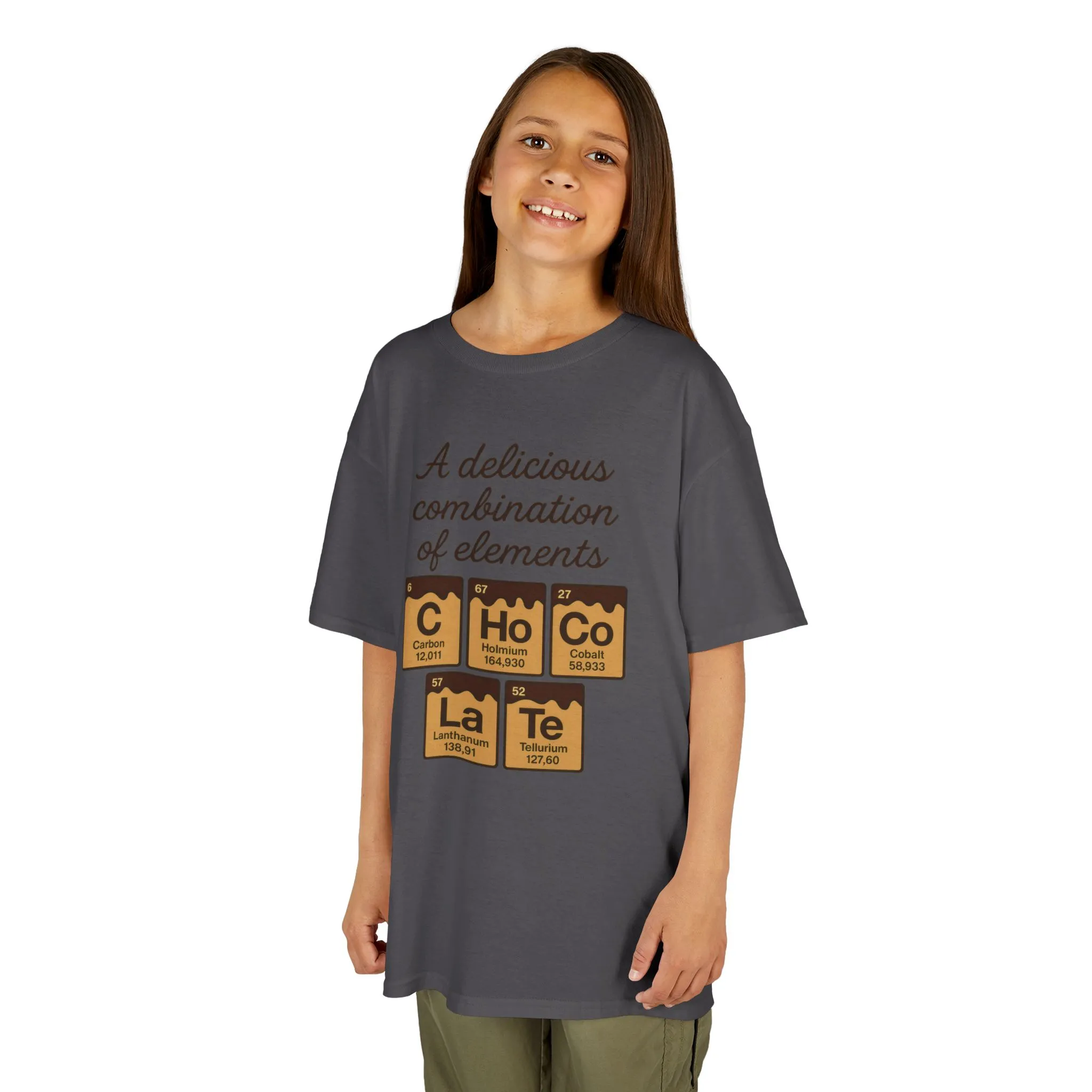 Funny Chocolate Science Young Girl T-Shirt, Choco-LaTe Element Shirt, Sweet Science Gift, Children's Gift, Birthday Party - Image 24