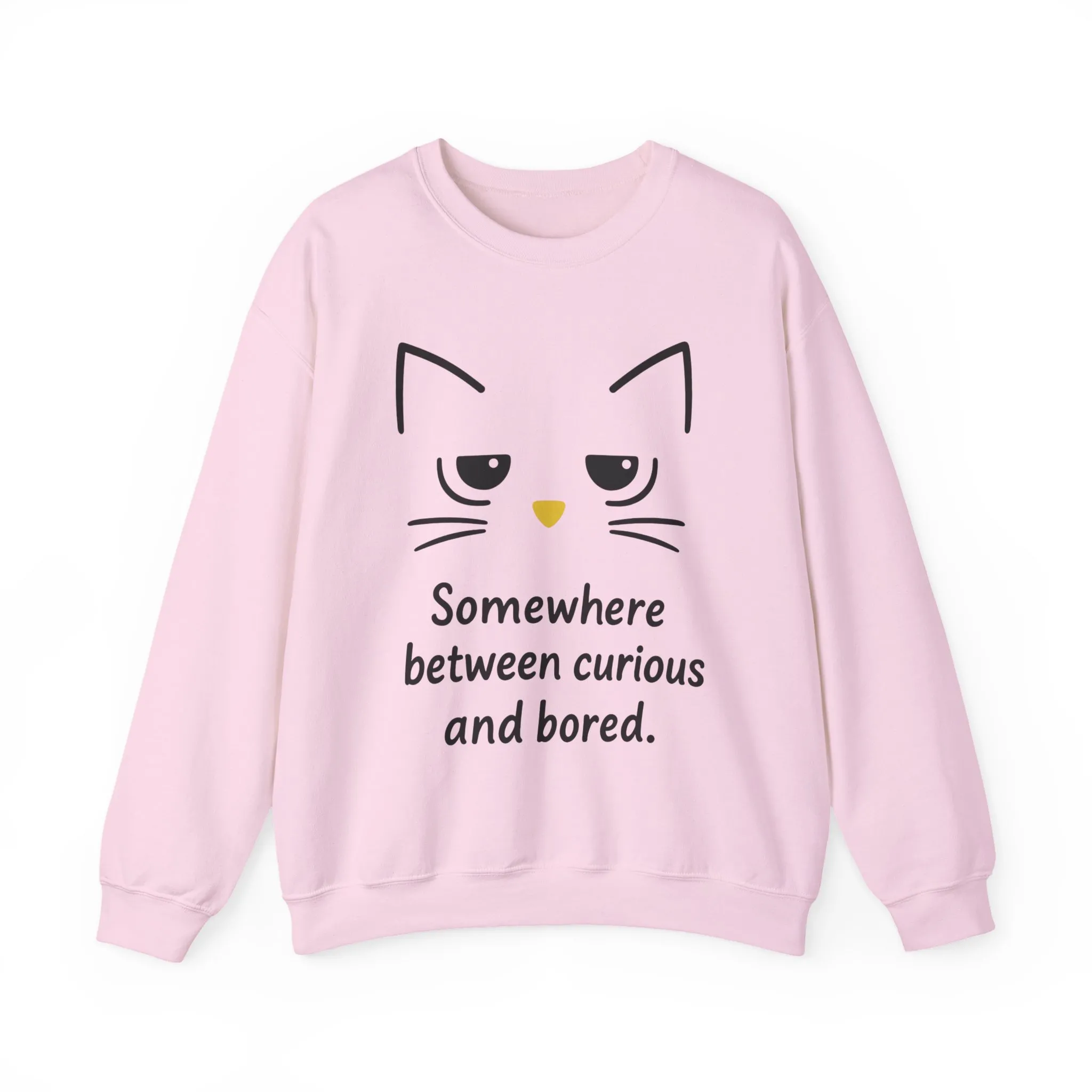 Whimsical Cat Crewneck Womens Sweatshirt, Cozy Relaxed Wear, Perfect Gift for Cat Lovers, Casual Everyday Style - Image 22