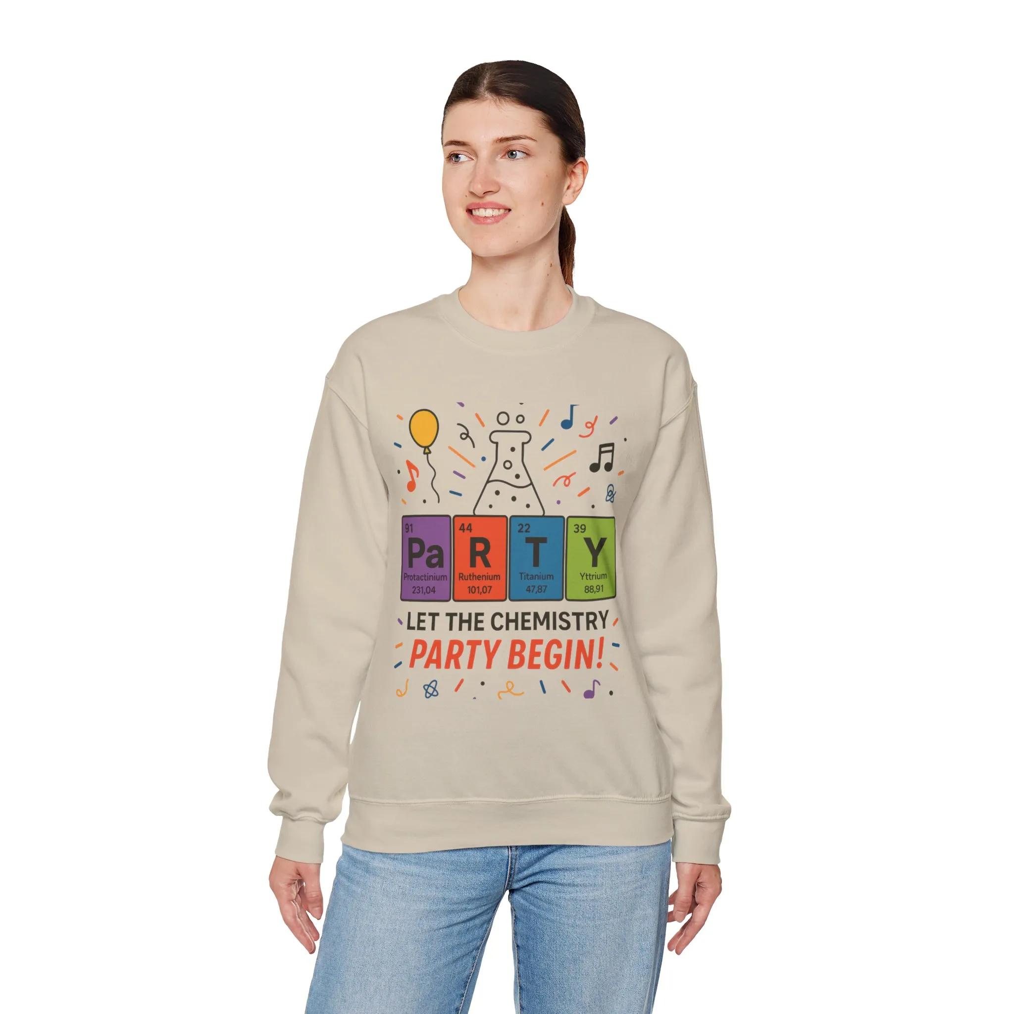 Party Chemistry Crewneck Sweatshirt, Chemistry Sweatshirt, Science Gift, Cute Crew Neck, Birthday Sweatshirt, Unisex Pullover - Image 42