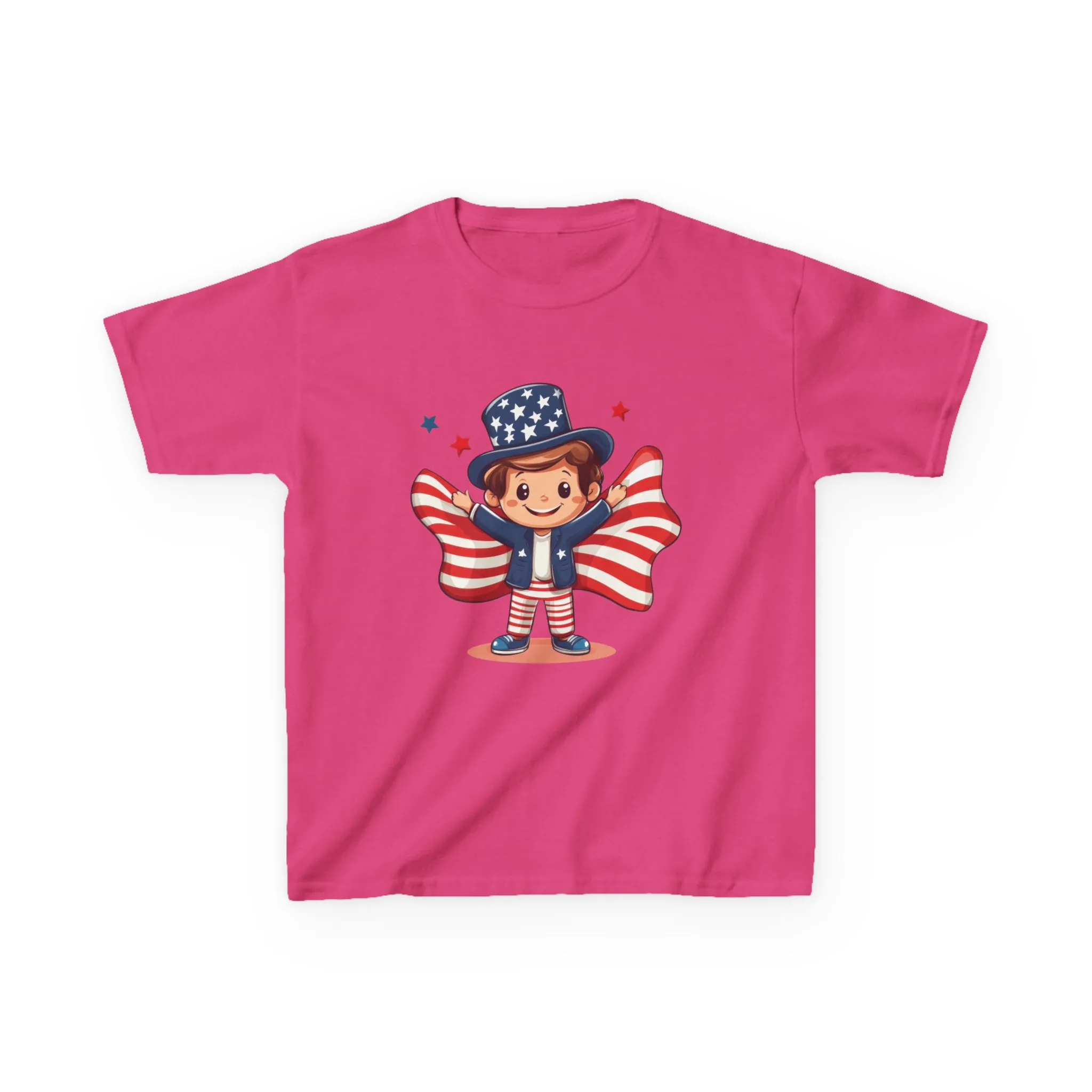 4th of July Kids T-Shirt,Kids Unisex Patriotic Tee, American Flag Outfit for Boys and Girls, Independence Day Shirt, Cute American Shirt - Image 45
