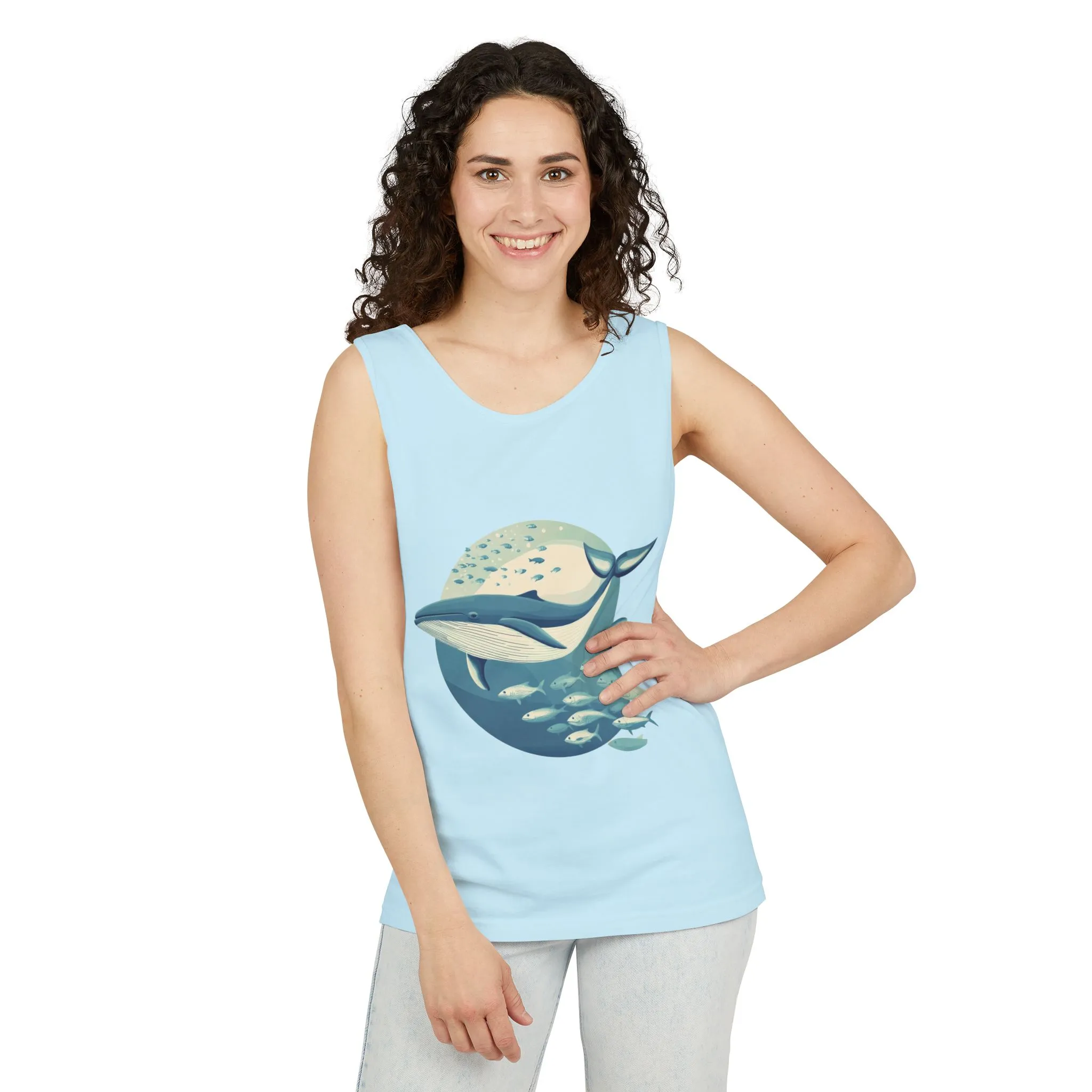Ocean-Inspired Unisex Tank Top, Whale Design Shirt, Summer Casual Wear, Beach Vibes Gift, Eco-Friendly Fashion - Image 35