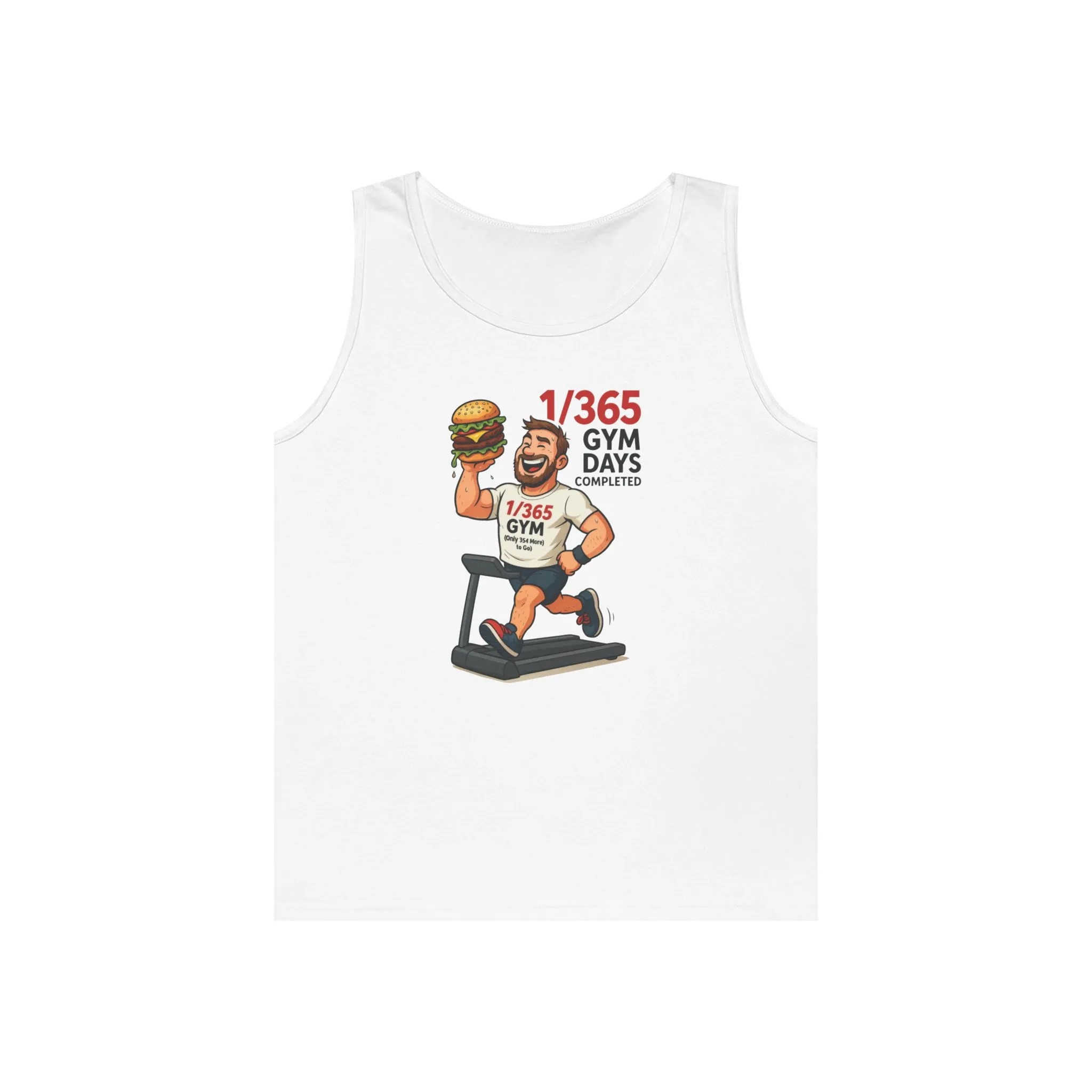 Funny Gym Tank for Men, Lazy Gym Day Gift for Him, Gym Motivation Tee, Fun Workout Tank Top, Fitness Gift, Gym Lovers Gift , Workout Shirt - Image 4