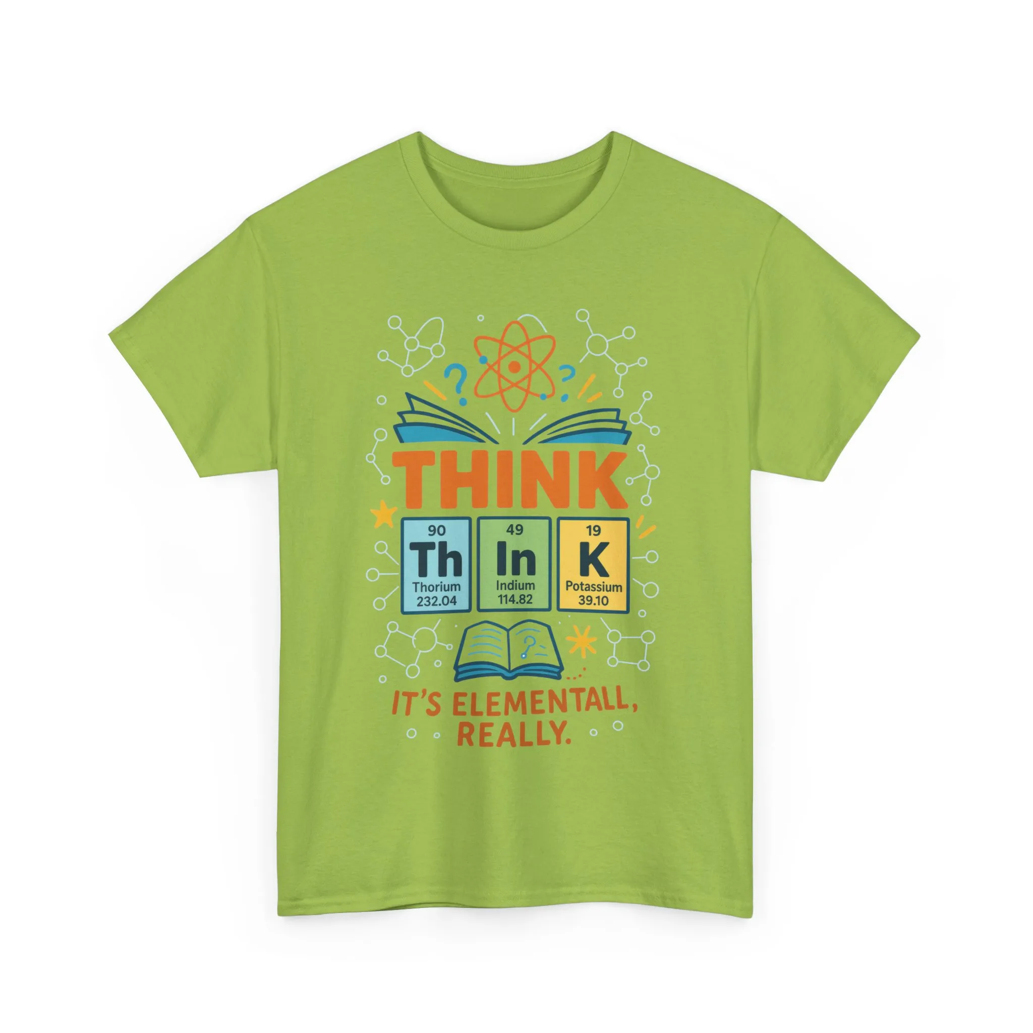 Smart Womens Science T-Shirt, THINK Periodic Table Tee, Funny Elemental Nerd Gift for Her, Graphic Tee for Science Lovers - Image 7