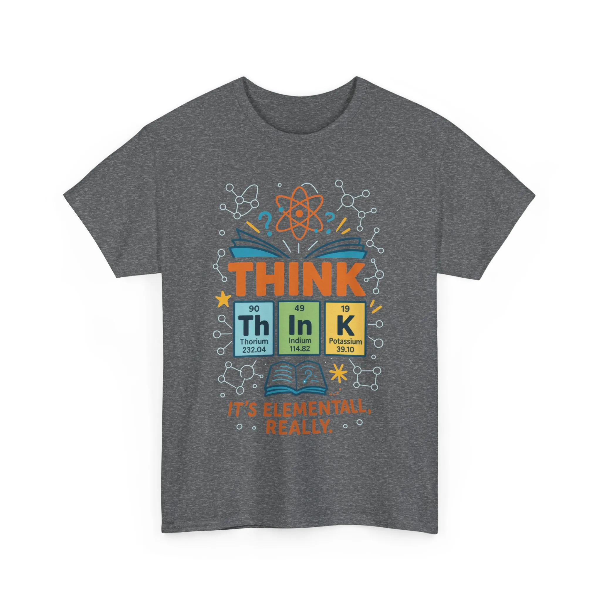 Funny Mens Science T-Shirt, THINK Element Periodic Table Shirt, Smart Geek Nerd Tee for Him, Ideal for Science Lovers, Geeky Apparel - Image 10