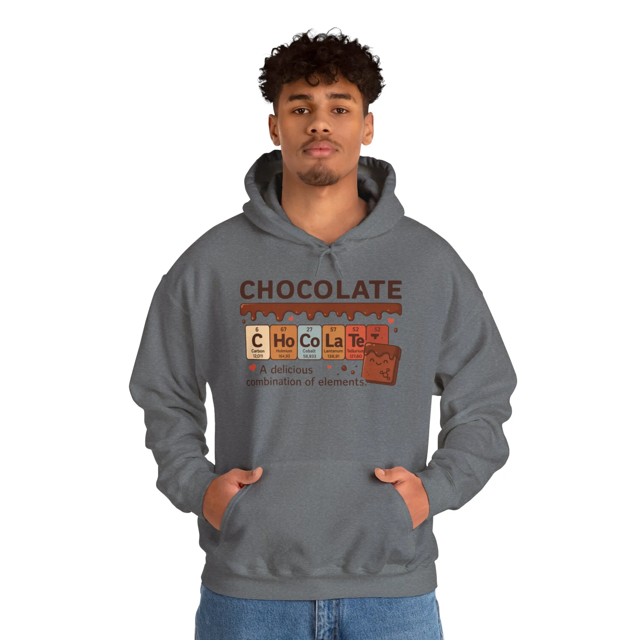 Chocolate Lovers Comfort Hoodie, Perfect Gift for Chemistry Lovers, Casual Wear, Sweet Treats Enthusiasts, Birthdays, Chemistry Students - Image 14