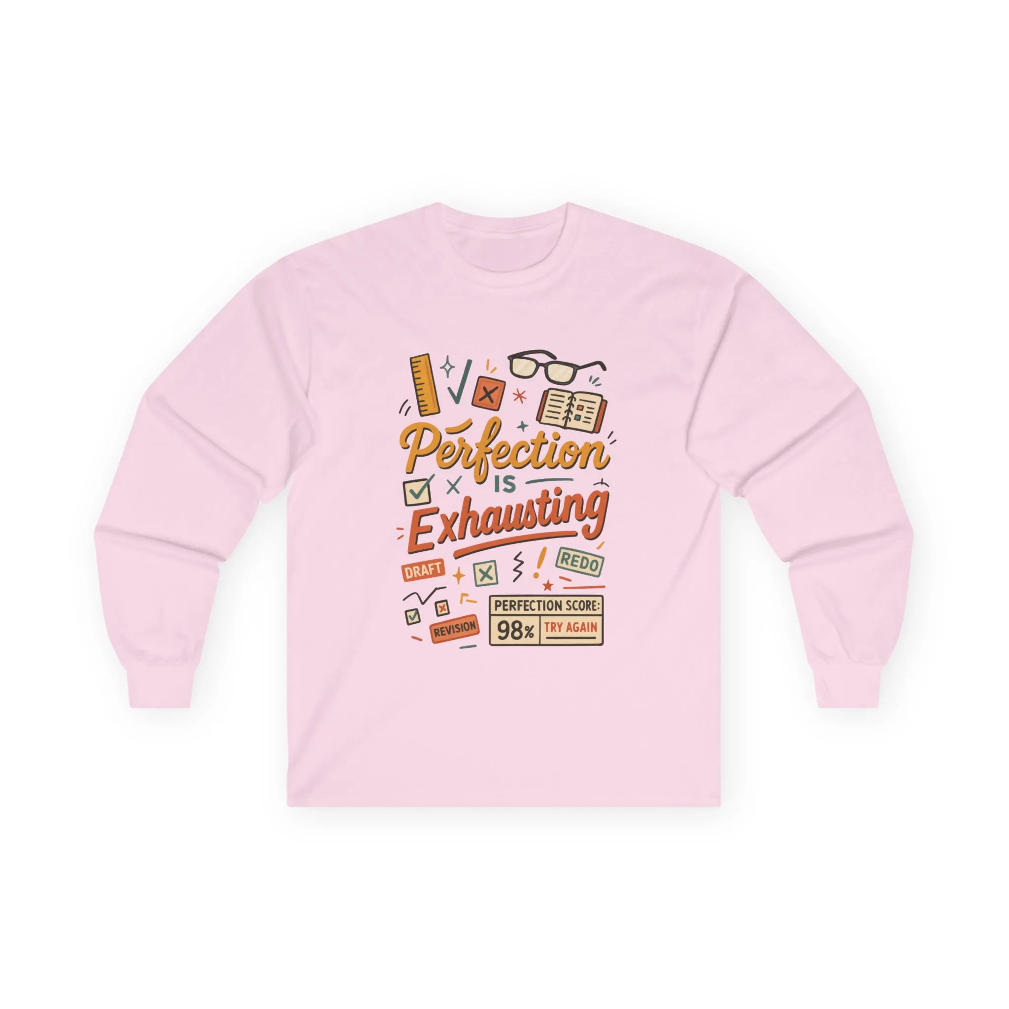 Unisex Long Sleeve Tee, Perfect for Busy Professionals, Gift for Students, Cozy Layering Piece, Humor Shirt for Work, Perfect for Work [...] - Image 19