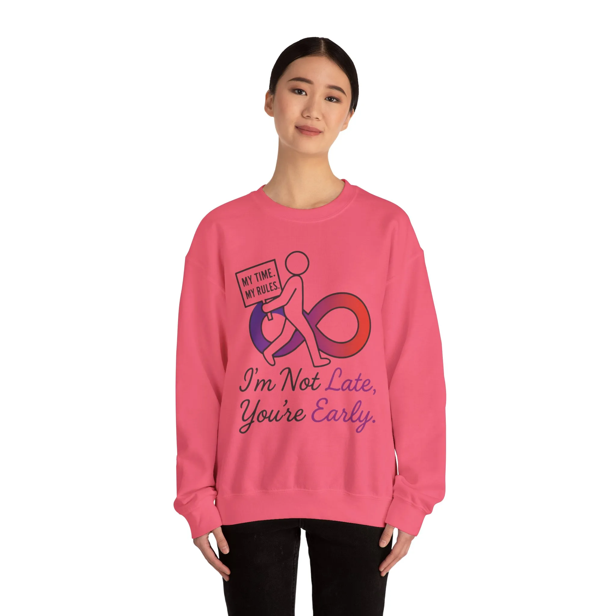 My Time, My Rules Funny Crewneck Sweatshirt, Womens Pullover, Gift for Her, Birthdays, Humor Clothing, Casual Style - Image 32