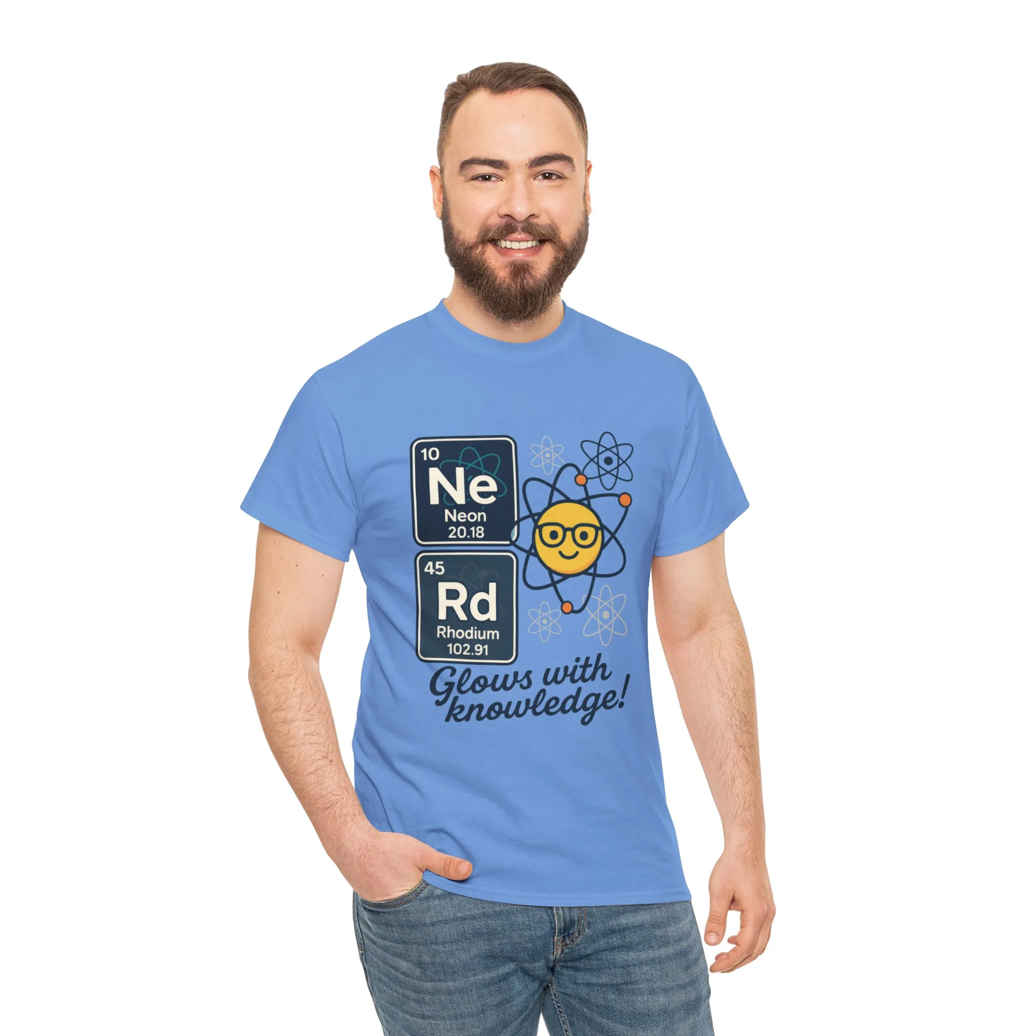 Funny Mens Nerd T-Shirt, NeRd Periodic Table Shirt, Glowing Knowledge Tee, Science Lover Gift, Chemistry Shirt, STEM Apparel, Science Tee - Image 20