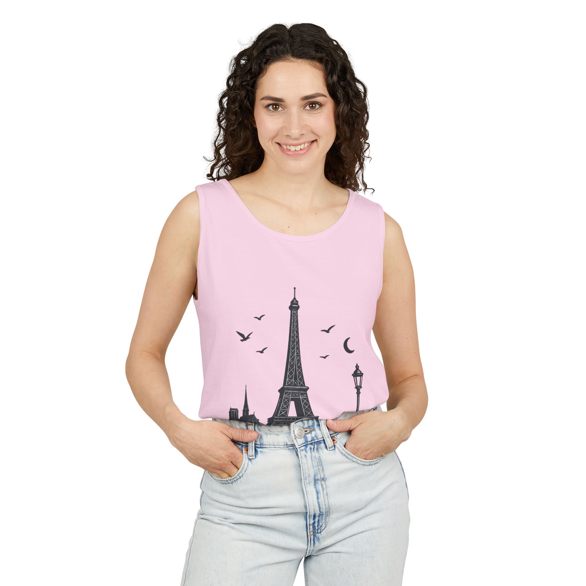 Parisian Dreams Tank Top, Unisex Summer Wear, Graphic Tee, Travel Inspired Apparel, Vacation Outfit, Casual Tank for All Occasions - Image 30