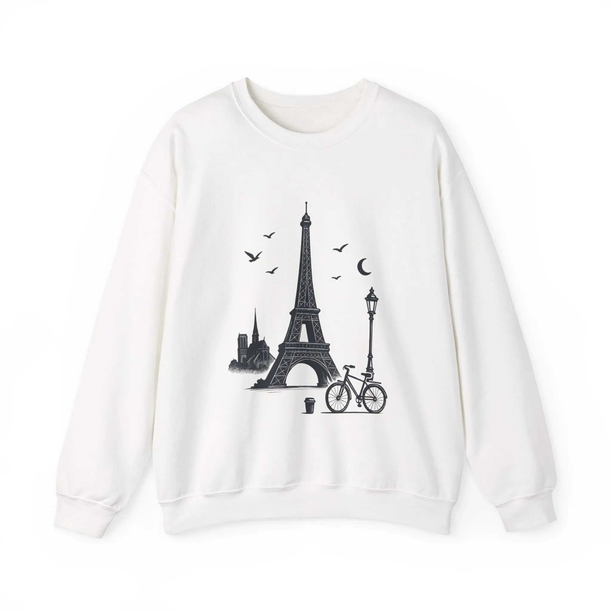 Vintage Parisian Crewneck Sweatshirt, Eiffel Tower Sweater, Cozy Travel Gift, Unisex Fashion, Casual Paris Sweatshirt - Image 37
