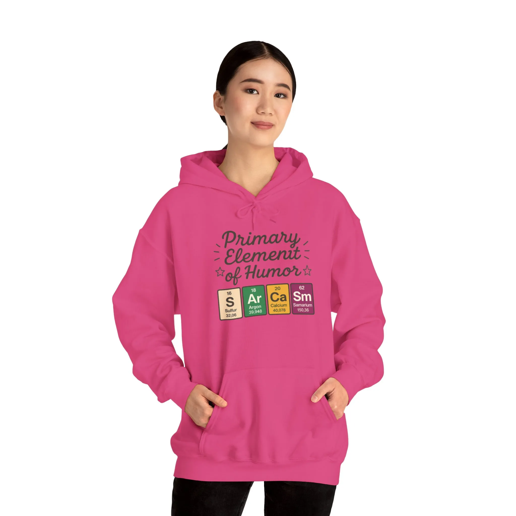 Sarcasm Hoodie for Women, Funny Chemistry Hoodie, Primary Element of Humor Science Sweatshirt, Nerdy Gift for Her - Image 32