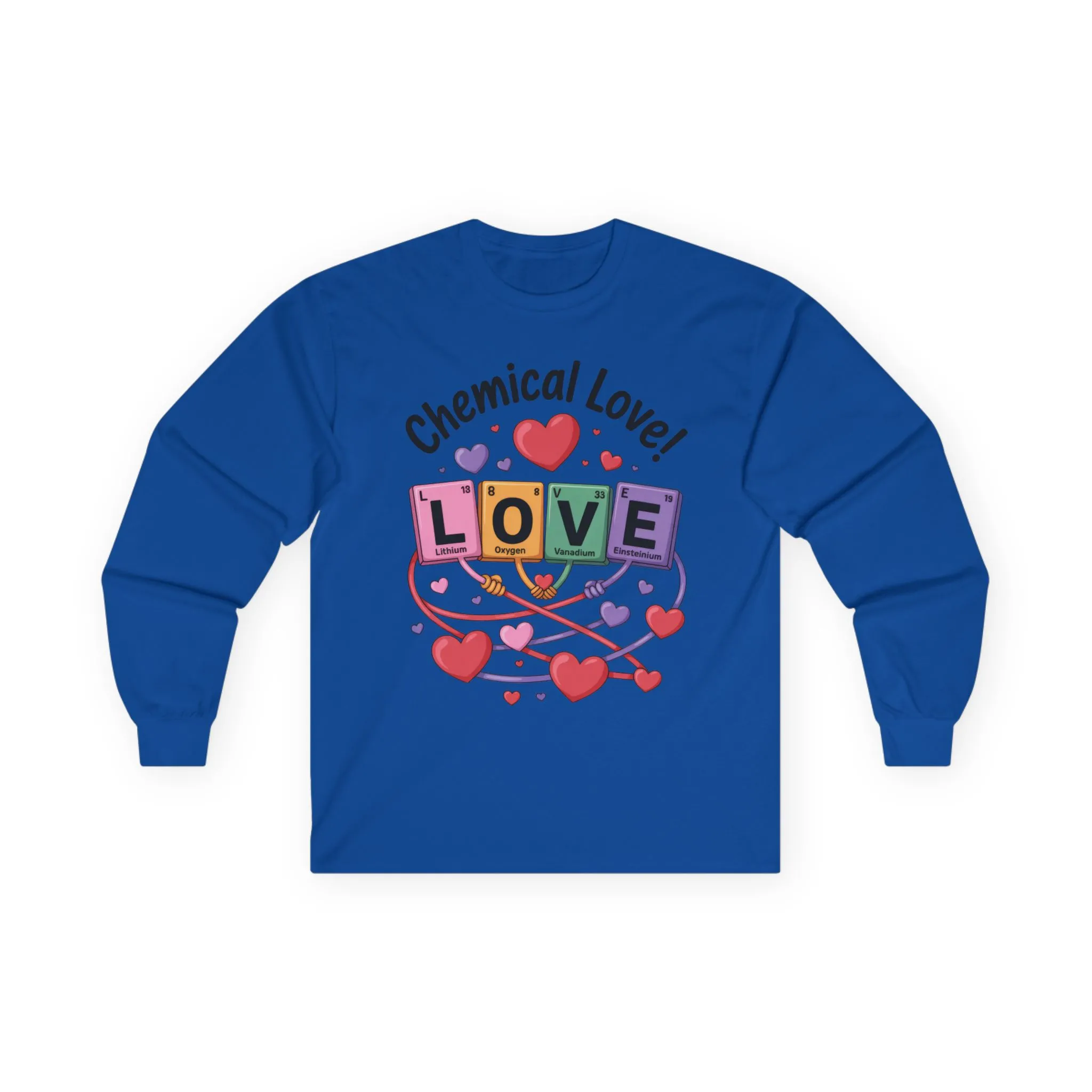 Chemical Love Womens Long Sleeve Tee, Valentines Day Gift, Cute Chemistry Shirt, Science Lover Apparel, Relationship Humor - Image 19