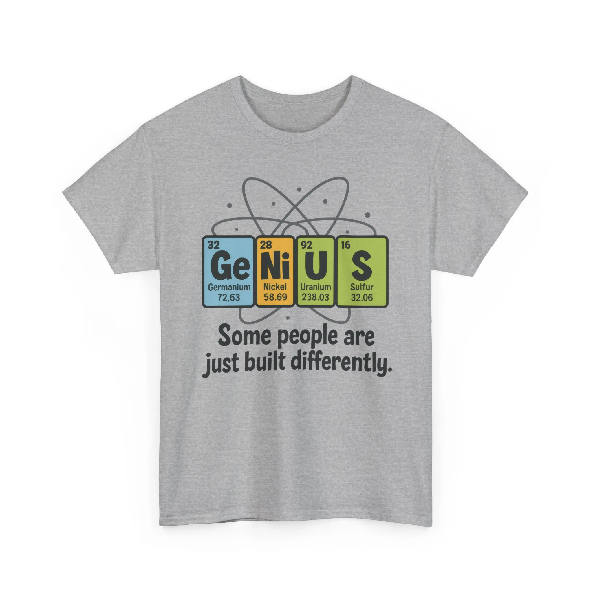 Funny Mens Genius T-Shirt, Periodic Table Nerd Shirt, Science Humor Tee for Smart Guys, Perfect Gift for Science Lovers - Image 5