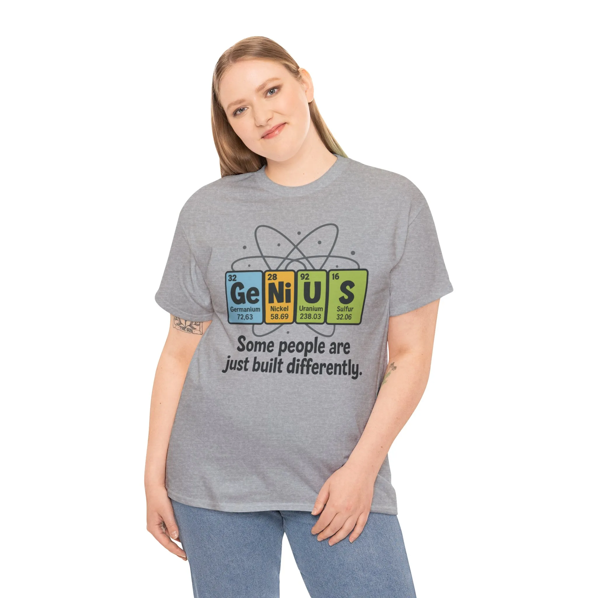 Funny Womens Genius T-Shirt, Periodic Table Nerd Shirt, Science Humor Tee, Gift for Nerds, Science Lovers Gift, Genius Science Tee - Image 9
