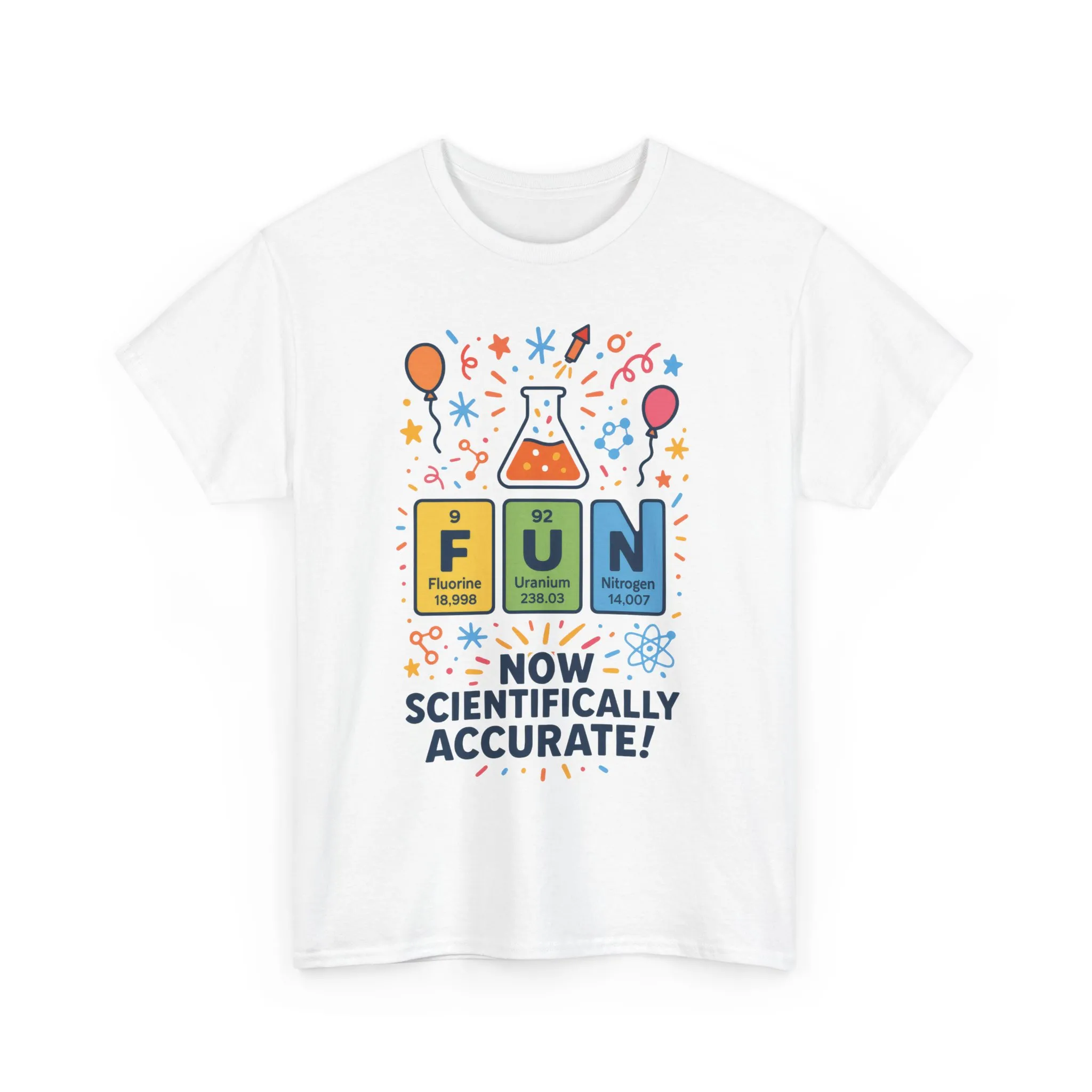 Fun Science Unisex Heavy Cotton Tee, Perfect for STEM Lovers, Gift for Science Teachers, FUN Periodic Table Tee,Nerdy Unisex Shirt - Image 35