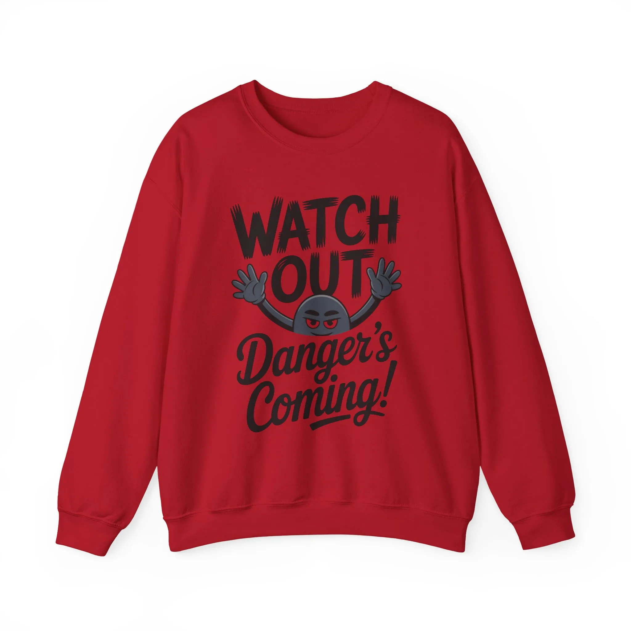 Mens Casual Crewneck Sweatshirt with Warning Message, Funny Gift for Friends, Cozy Layer for Everyone, Great for Halloween, Fall - Image 28