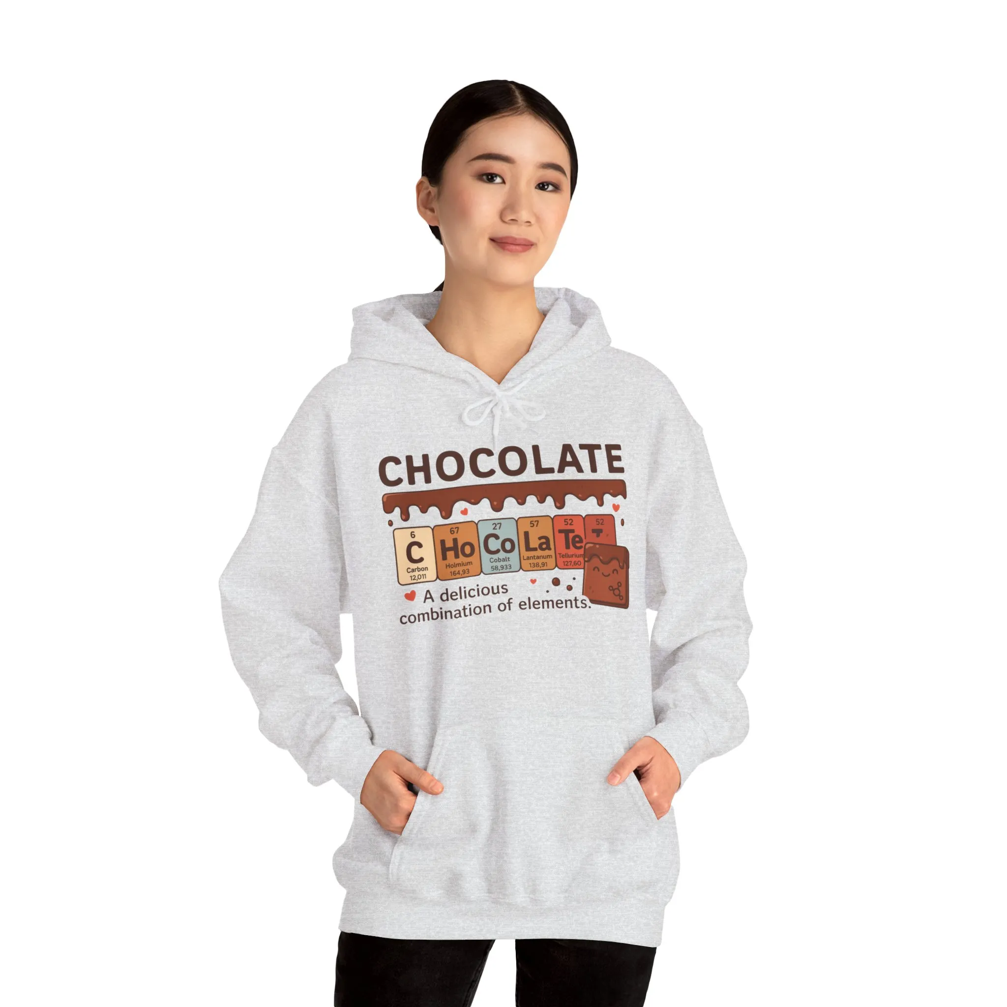Chocolate Lovers Comfort Hoodie, Perfect Gift for Chemistry Lovers, Casual Wear, Sweet Treats Enthusiasts, Birthdays, Chemistry Students - Image 11