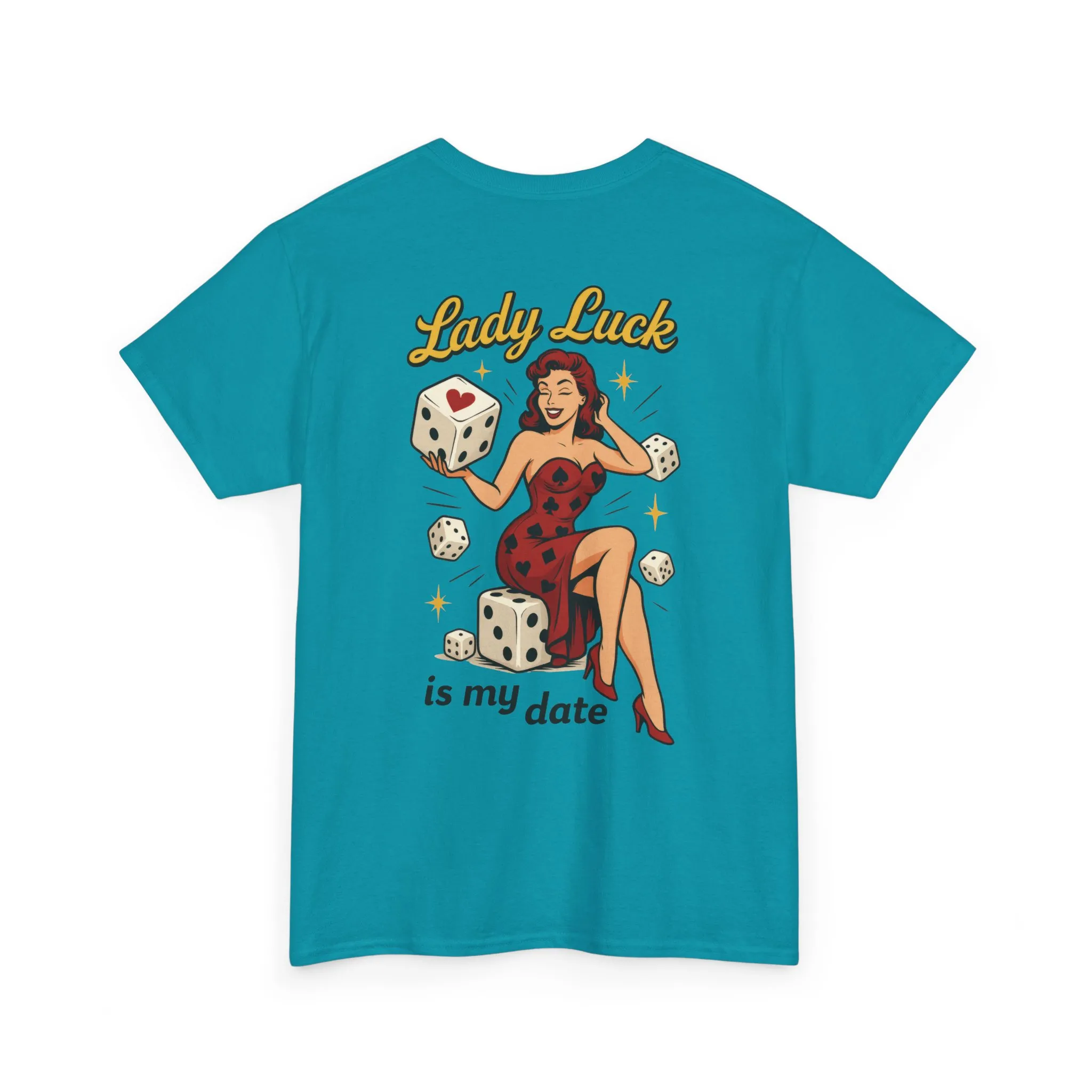 Lucky Me Tee, Retro Lady Luck Shirt for Men, Gambling & Dice Themed Tee, Vintage Pin-Up Vegas Gift, Good Luck Gifts, for Luck Enthusiasts - Image 46
