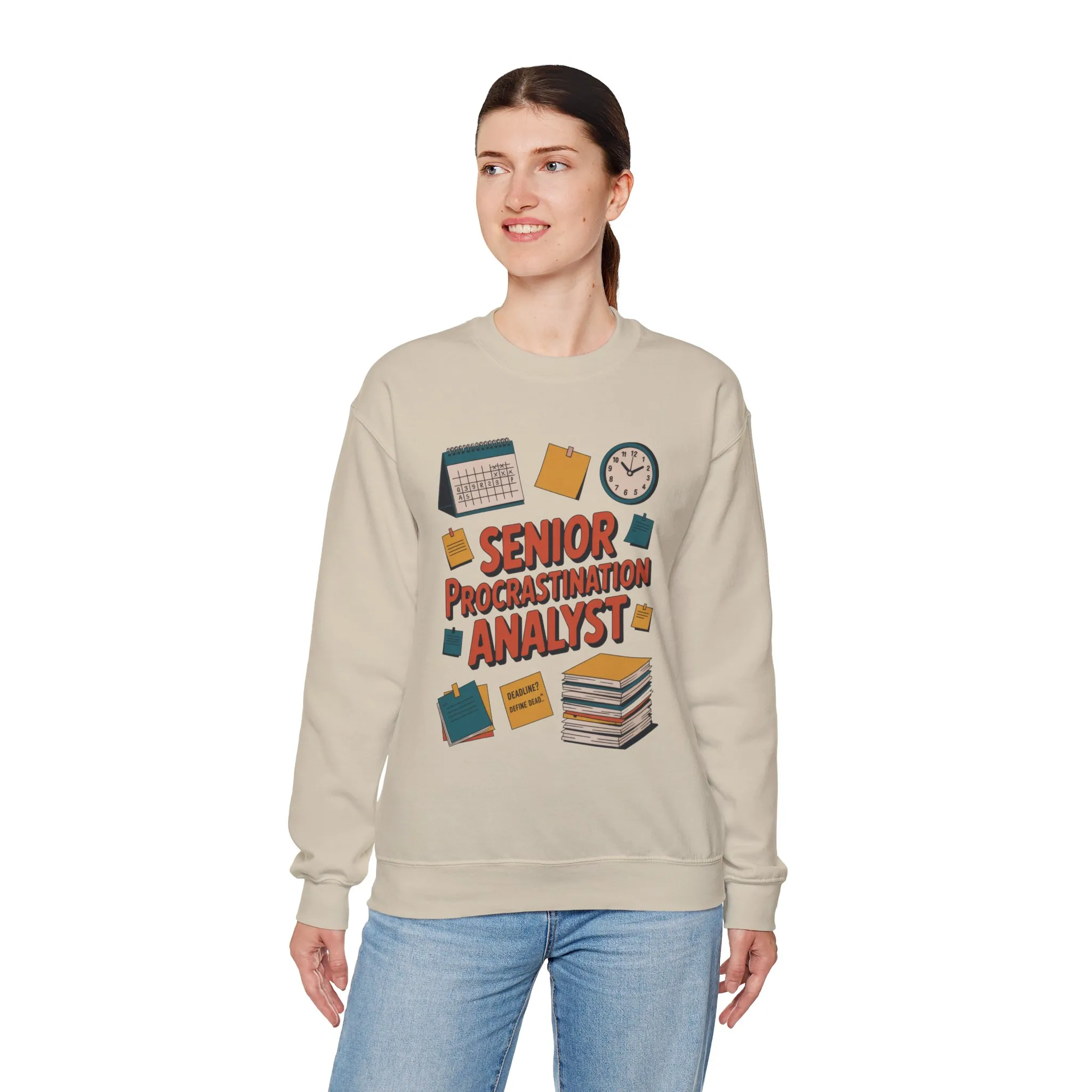 Senior Procrastination Analyst Sweatshirt, Gift for Graduates, Office Humor Apparel, Meme Sweatshirt, Casual Wear, Motivation Humor Apparel - Image 17