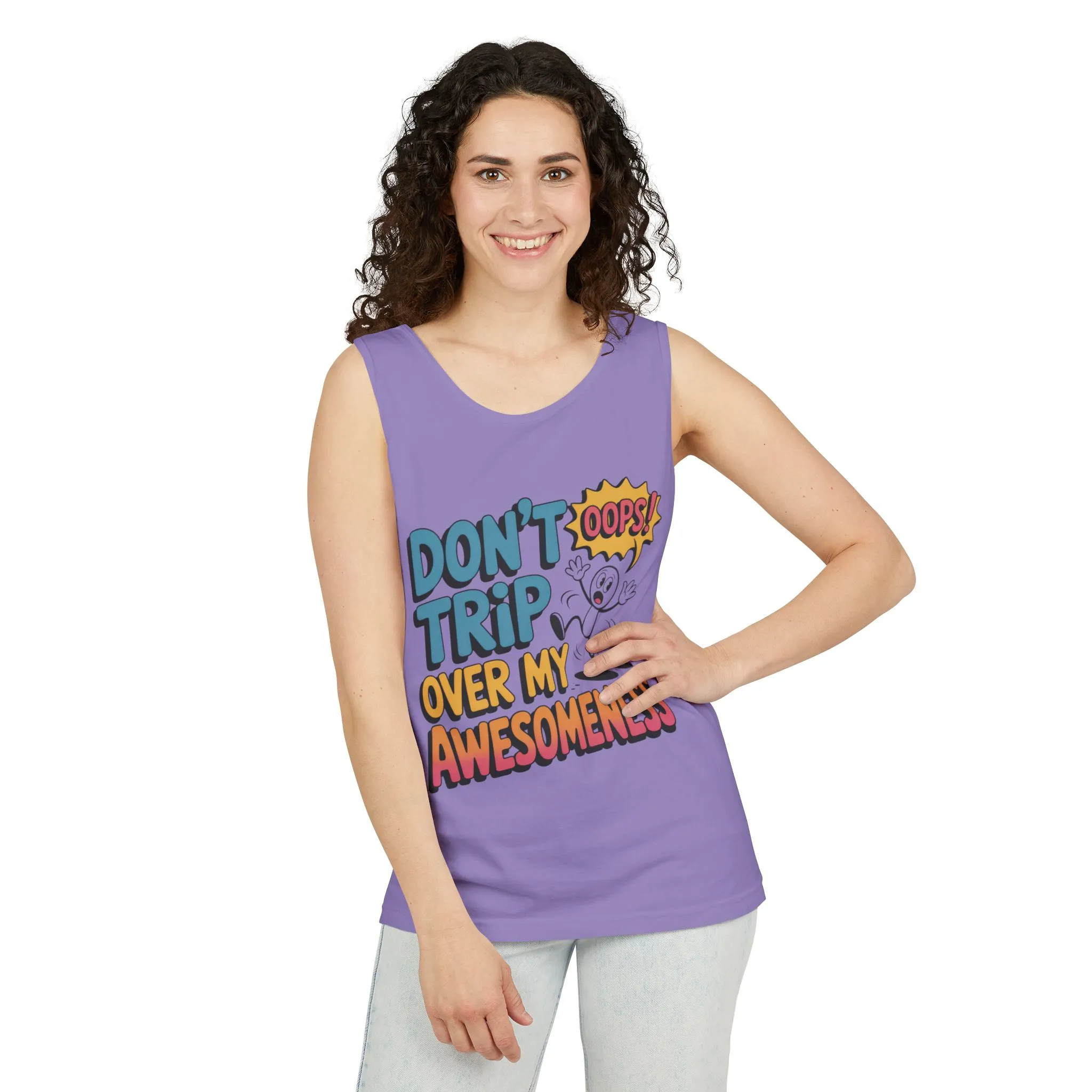 Funny Graphic Tank Top, Don't Trip Over My Awesomeness Tank, Womens Cotton Tank for Casual Wear, Gift for Friends, Birthday Gift, Humor Tee - Image 27