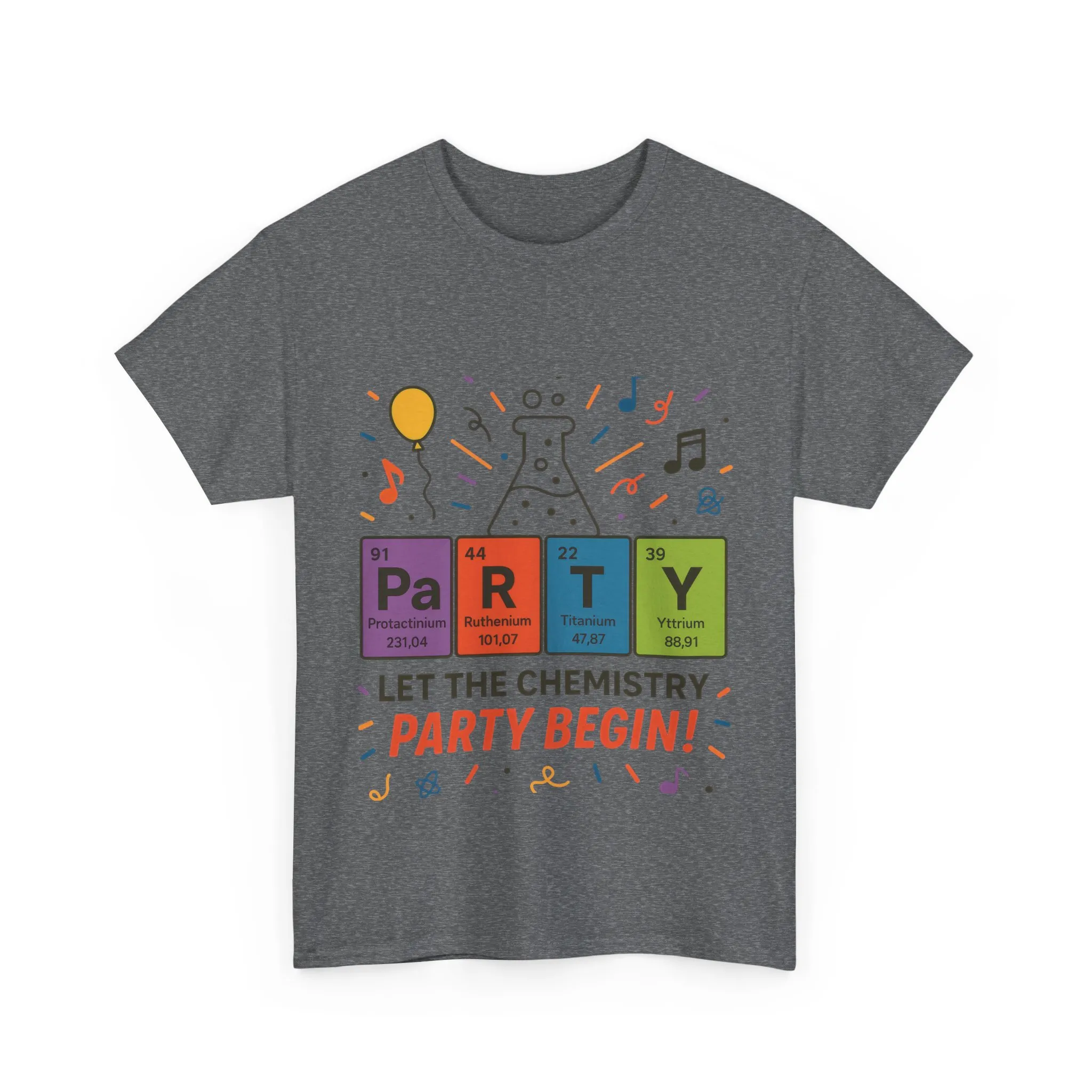 Funny Chemistry Party T-Shirt, Periodic Table PaRTY Tee, Unisex Science Humor Shirt, Gift for Chemistry Teacher,Science Tee, Nerdy Pun Shirt - Image 8
